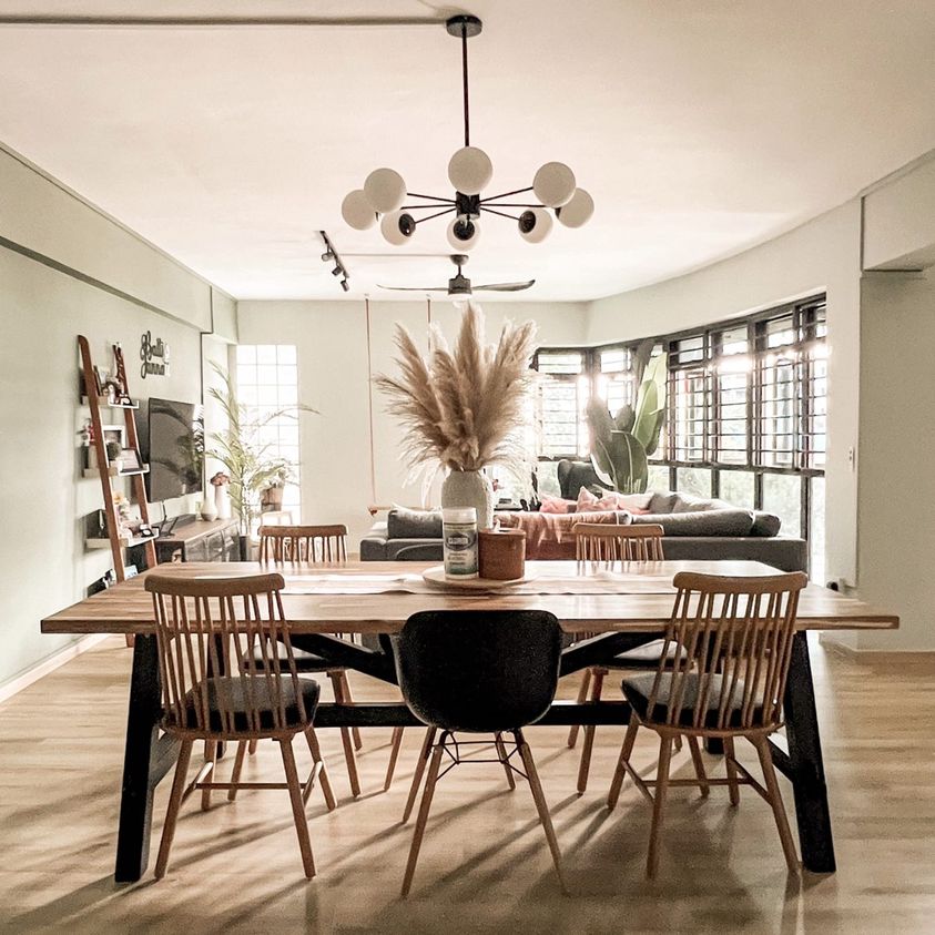 Mid-Century Modern Dining & Living for any form and function! - modern dining room, cozy living room, minimalist design