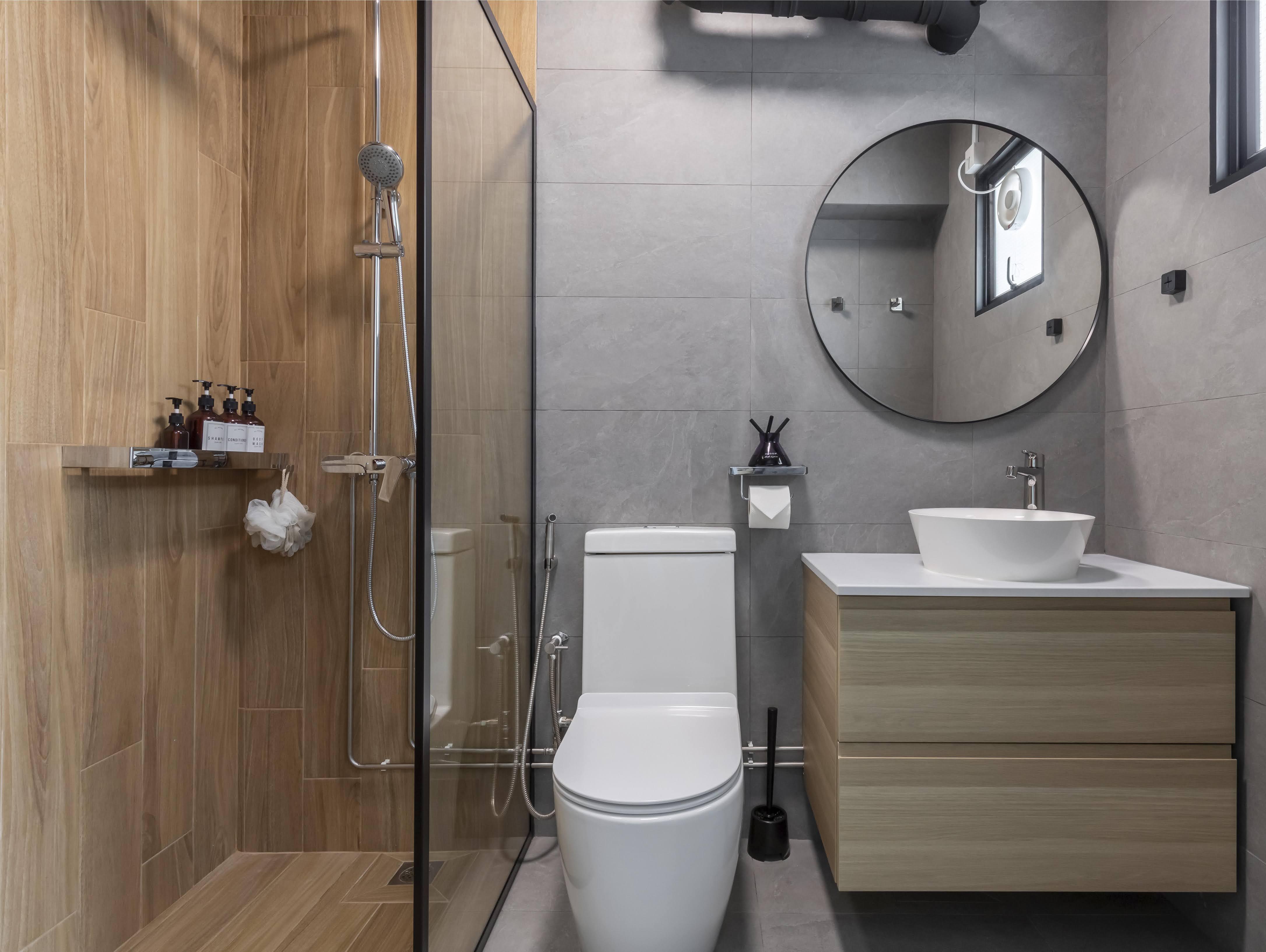 There's no place like home and there's no bathroom like your own! - Modern bathroom interior, sleek design, minimalist decor