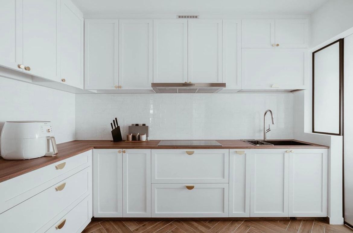 Opted for open concept kitchen with minimal design