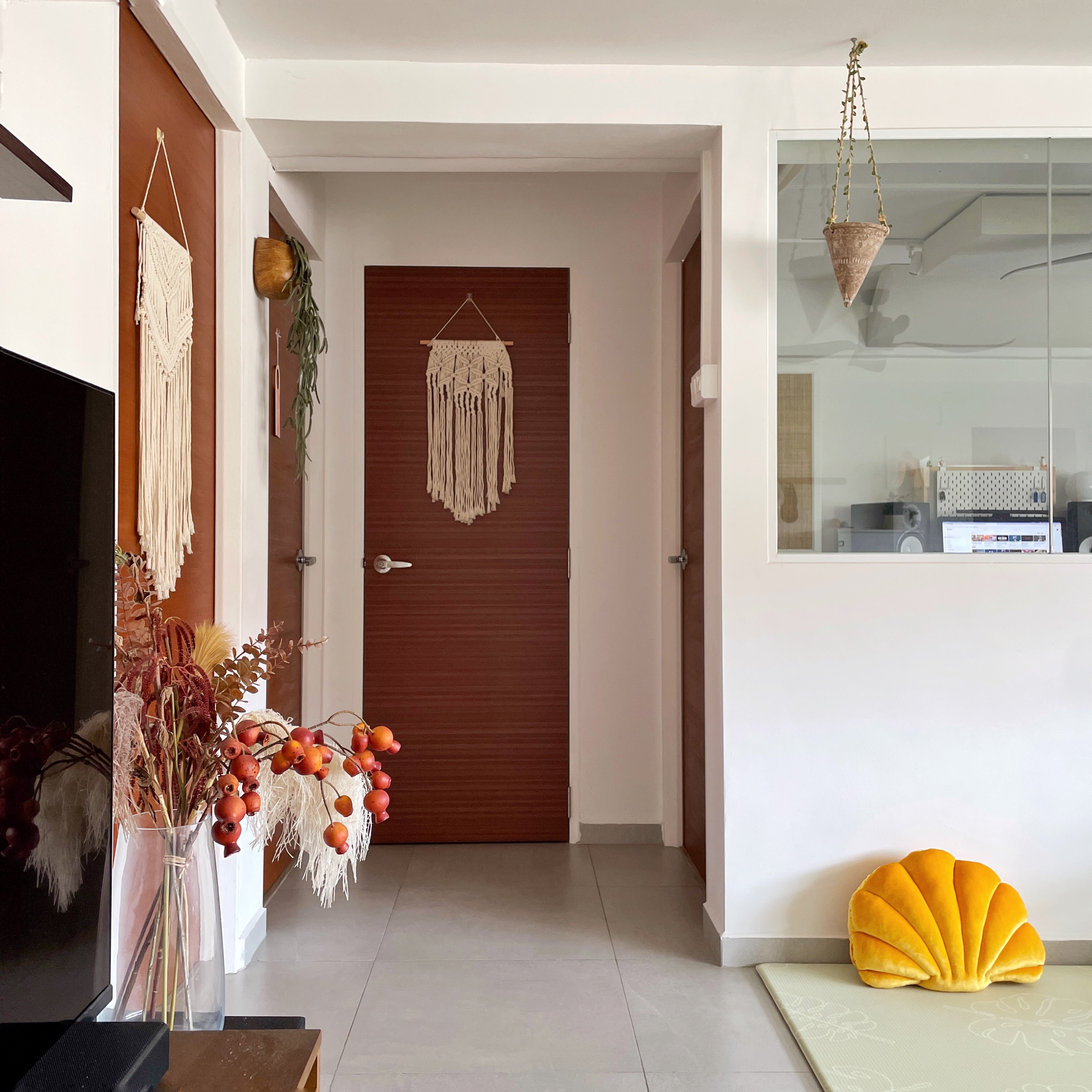 Bright, airy and lived-in. This is our home.  - modern living room, cozy interior, warm ambiance, rustic decor, autumn theme