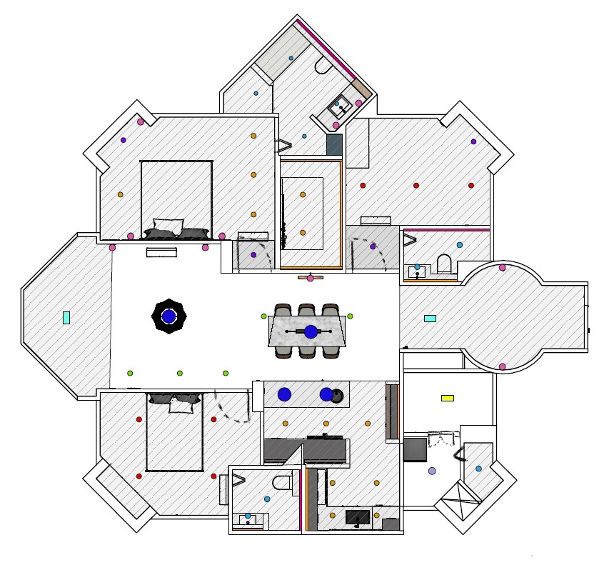 Renovating a 17y/o Resale Condo into Parisian Chic Haven - Multi-functional living space with interconnected rooms, Central