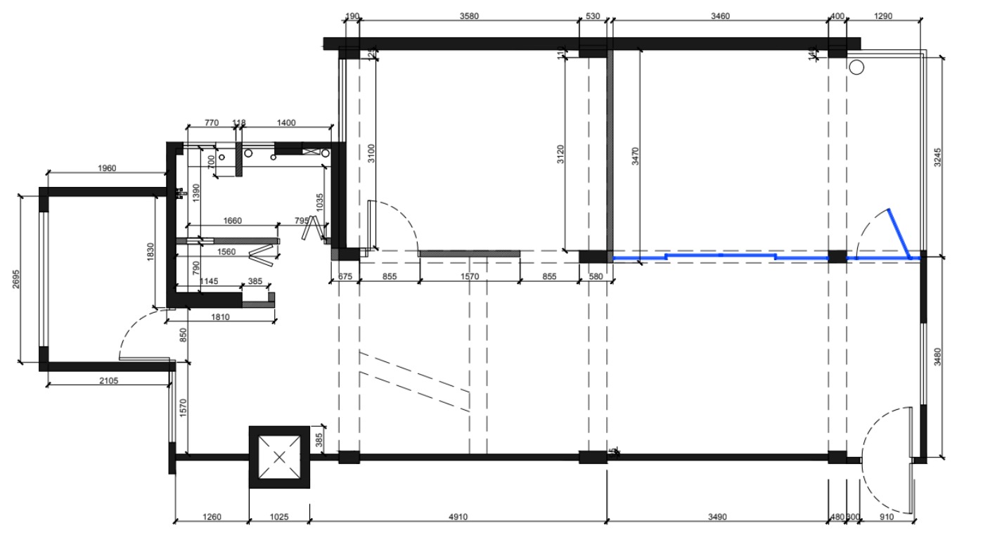 Monochromatic Everton Park home meant for hosting! - Detailed floor plan of a residential building, Architectural layout with