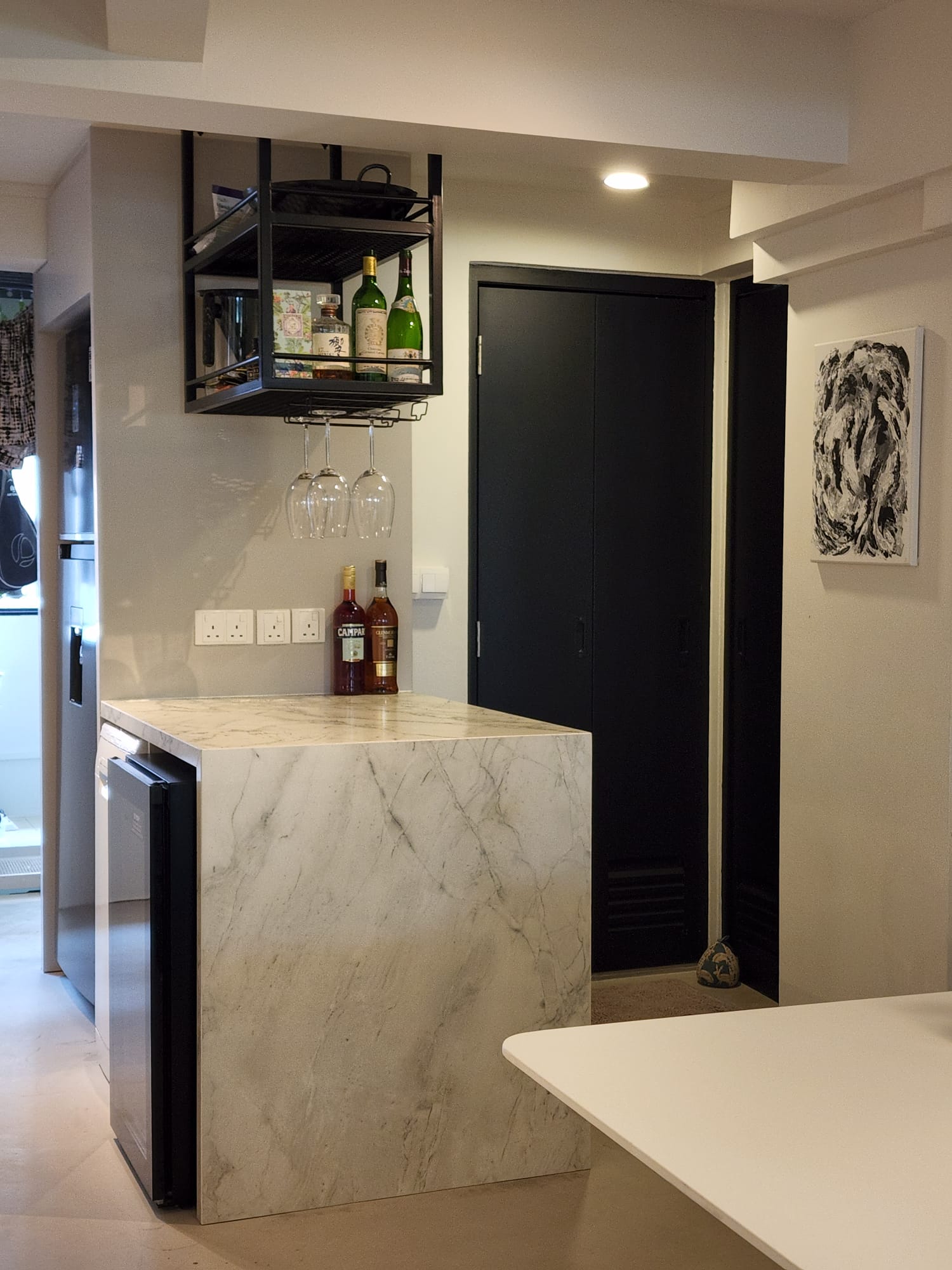 Dining room features & hidden doggy door