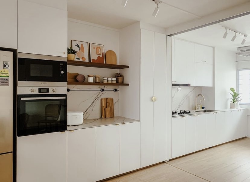 Our open-concept but practical kitchen