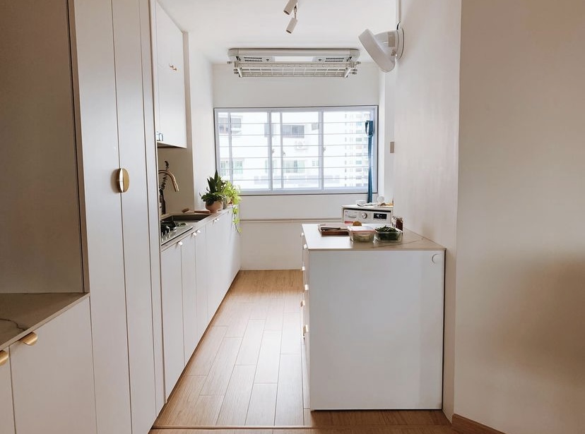 Our open-concept but practical kitchen