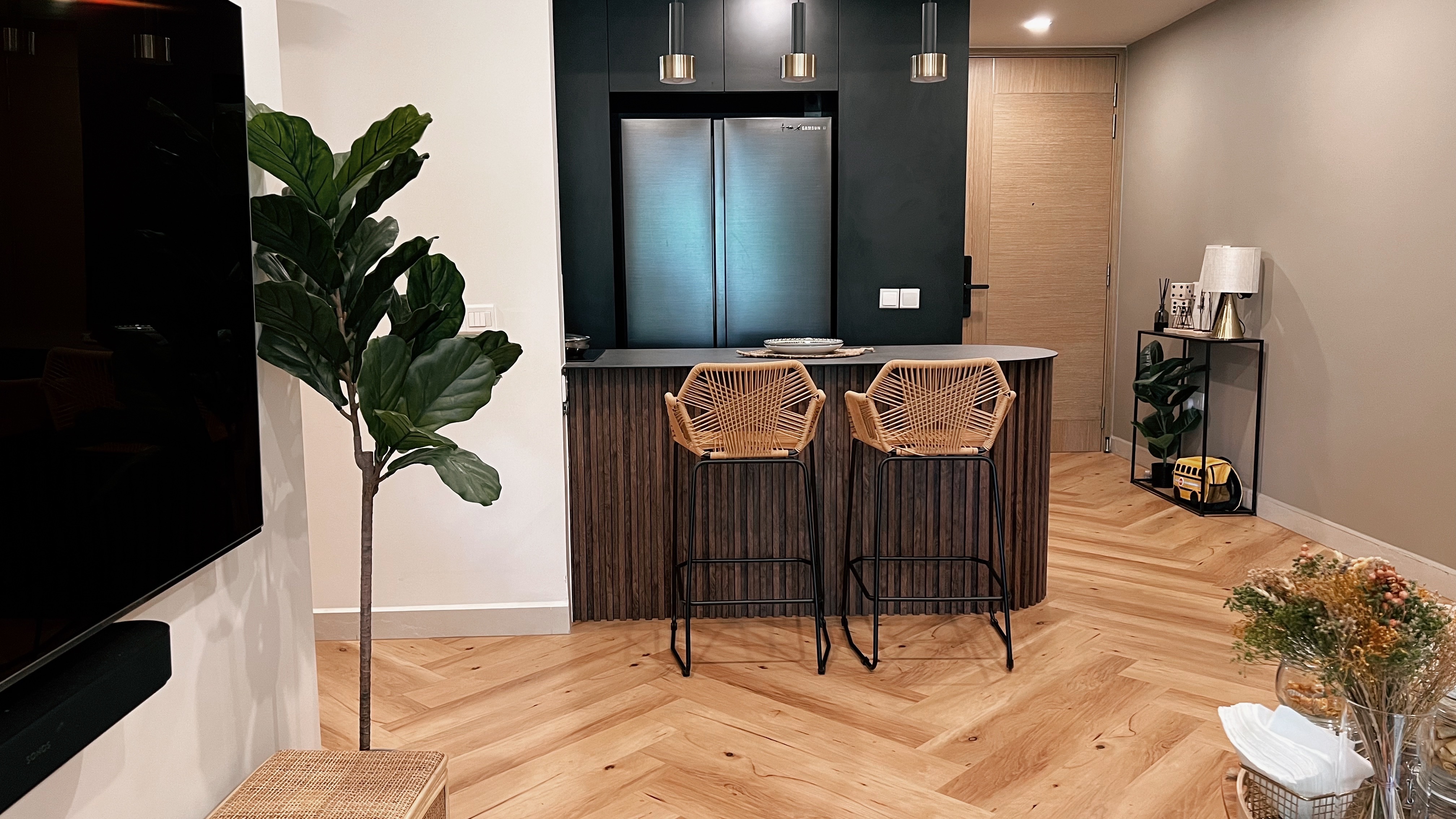 1260sqft ground floor unit with a garden view! - modern kitchen, contemporary design, minimalist decor, sleek appliances