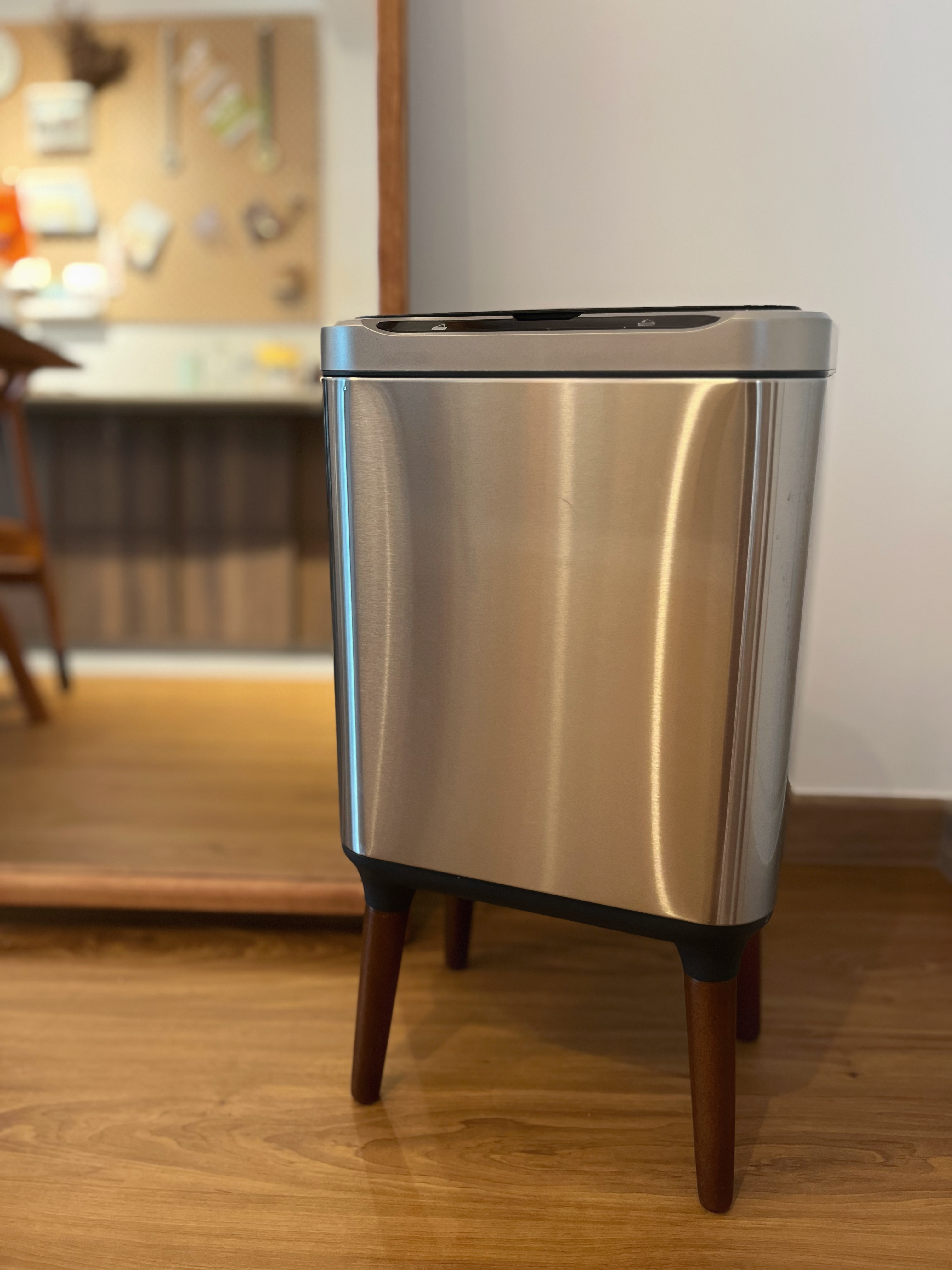 Favourite home purchases 6 months in! (Part 1) - Stainless steel trash can, modern design, sleek surface, reflective finish