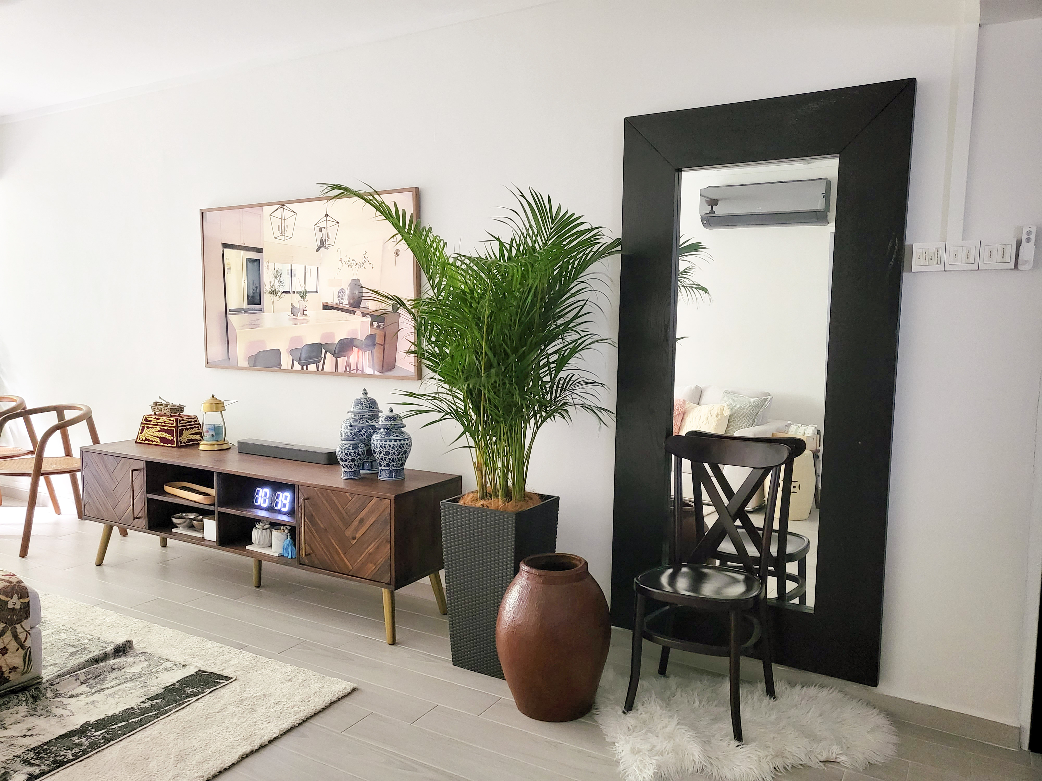 Spacious Mid Century Modern Living Room, with space for all your needs - modern living room, contemporary decor, minimalist