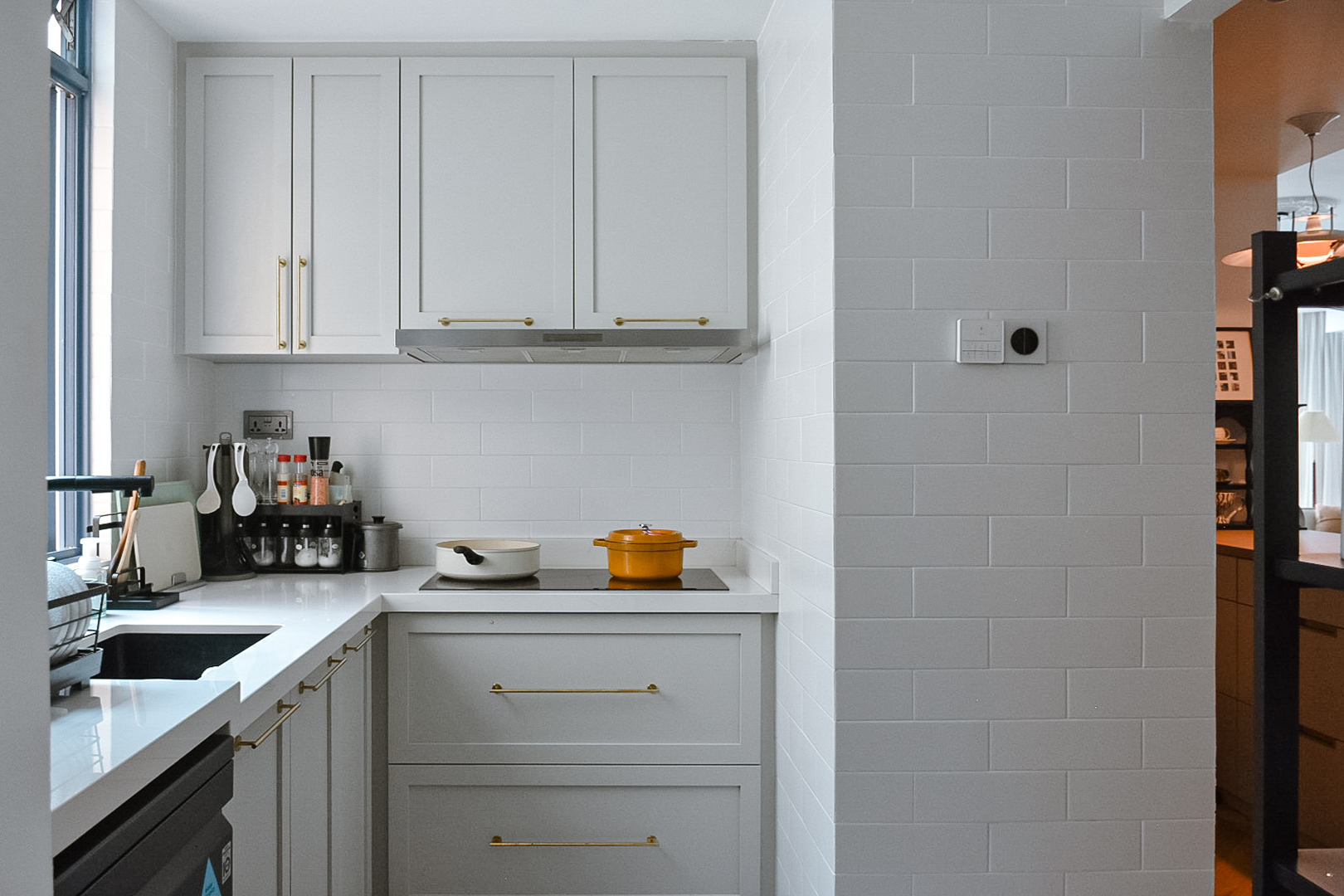 My Kitchen Transformation: From One Space to Two - White kitchen cabinetry, modern design, minimalist style, sleek