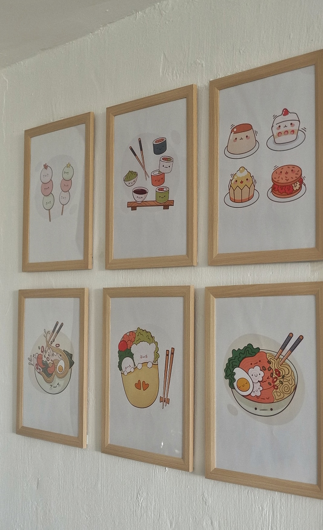 Classy Dining Area For All Things Sumptuous - Cute and colorful illustrations of various Japanese dishes, Illustrations of