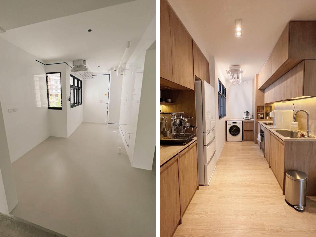 From bare to bliss: Before and after renovation of our 4-room BTO flat