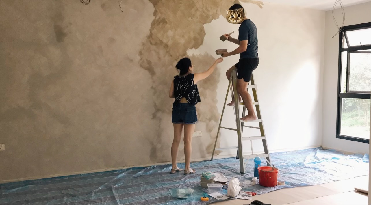 6 reno decisions we love in our wabi-sabi inspired home - Painting wall, renovation, plastering, plastering work, plastering
