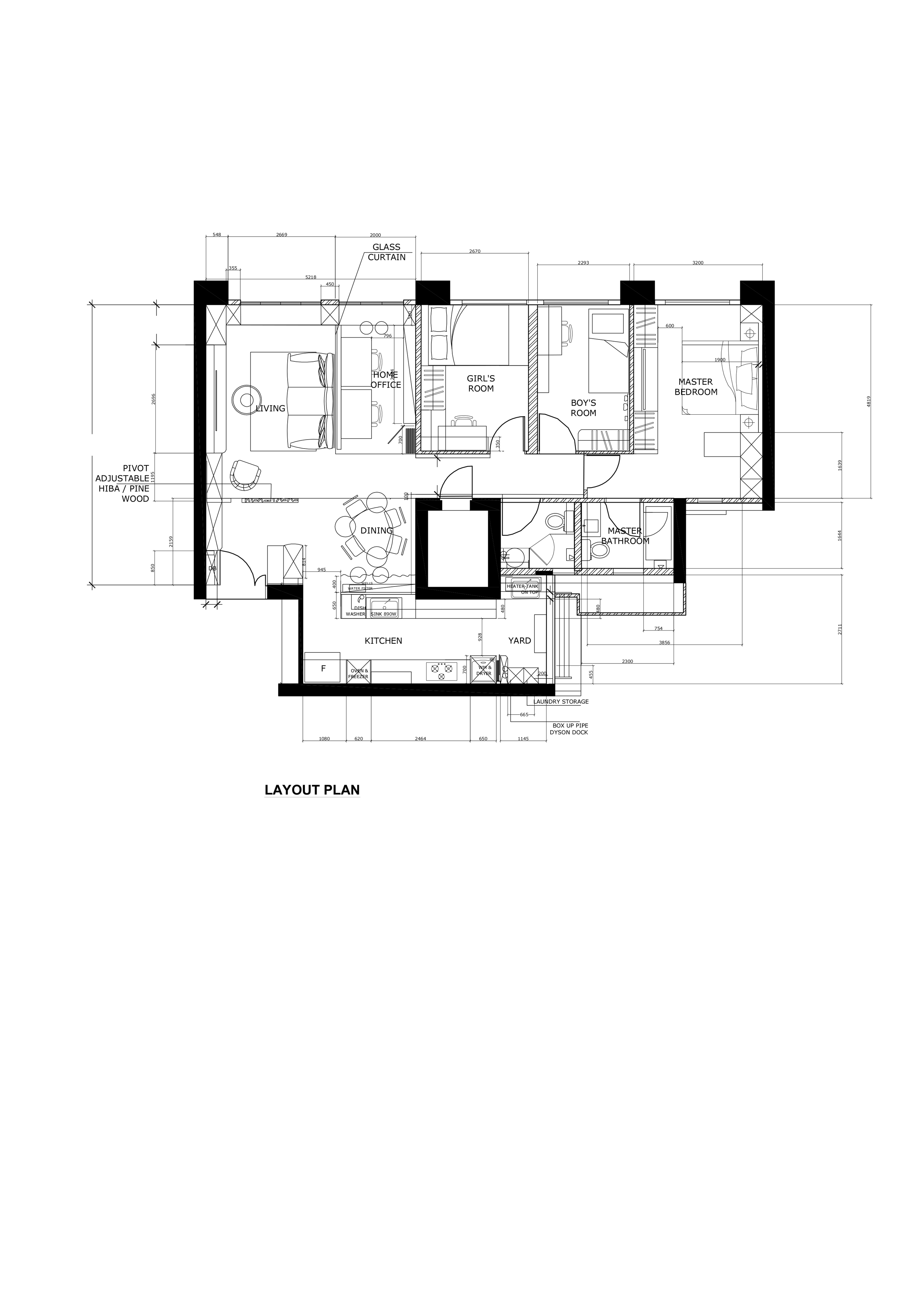 5 rooms resale HDB with Japanese inspired interior - Living area, Kitchen, Dining area, Bedroom, Bathroom, Master bedroom