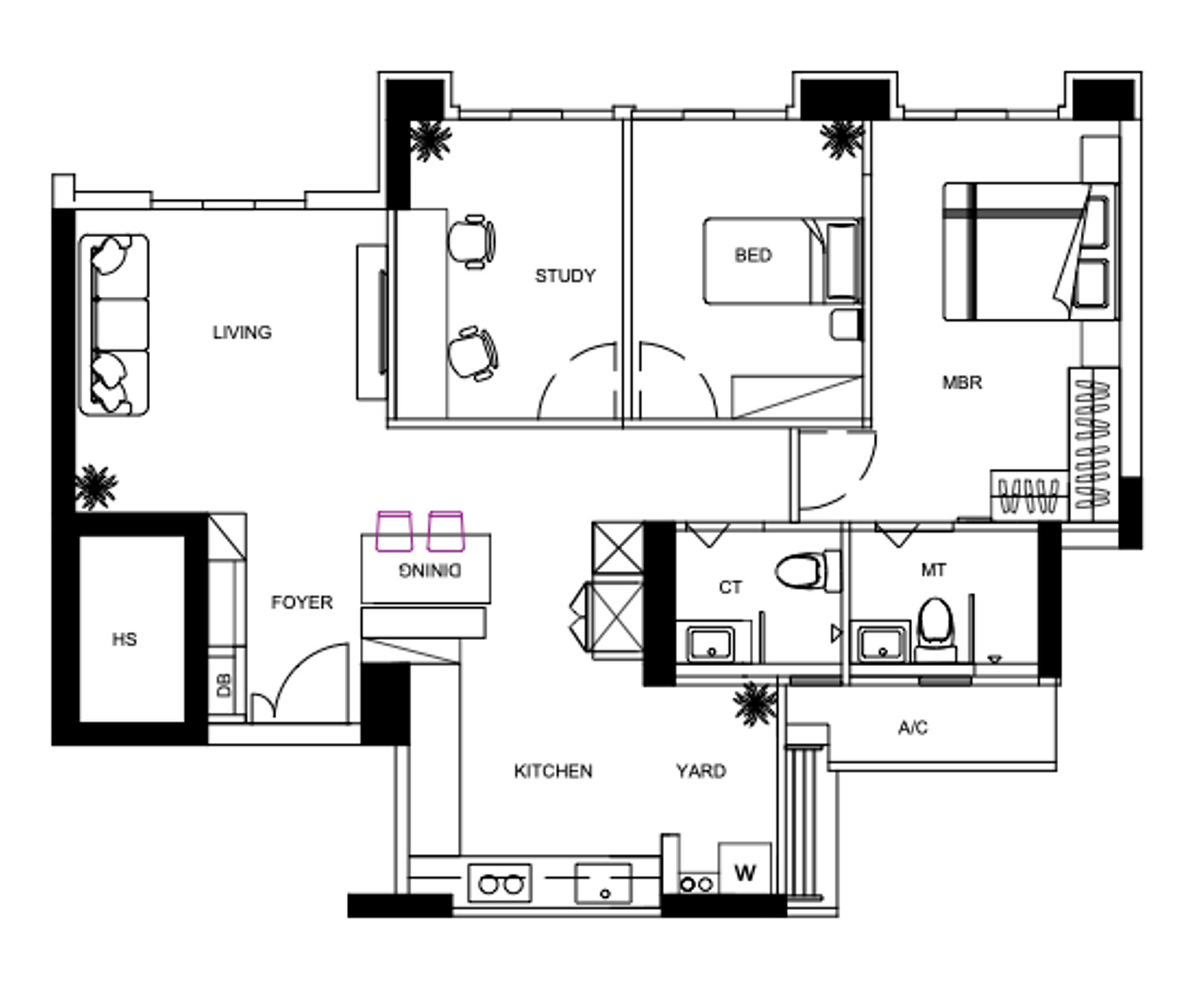 Our Calm and Cozy Japandi-themed Home - Living area, study, bedroom, master bedroom,