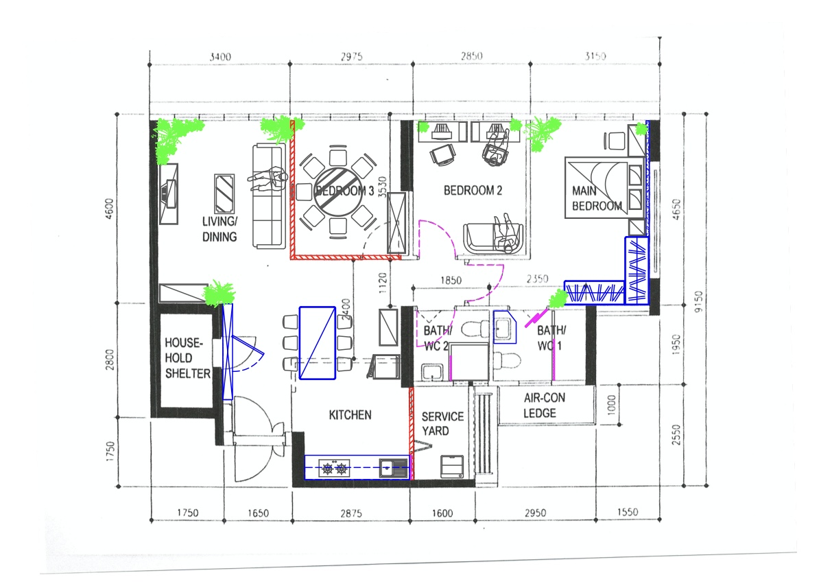 Our Mid-Century Modern home | Renovated under 40k  - Living/Dining, Kitchen, Bedroom 2, Main Bedroom, House-Hold Shelter