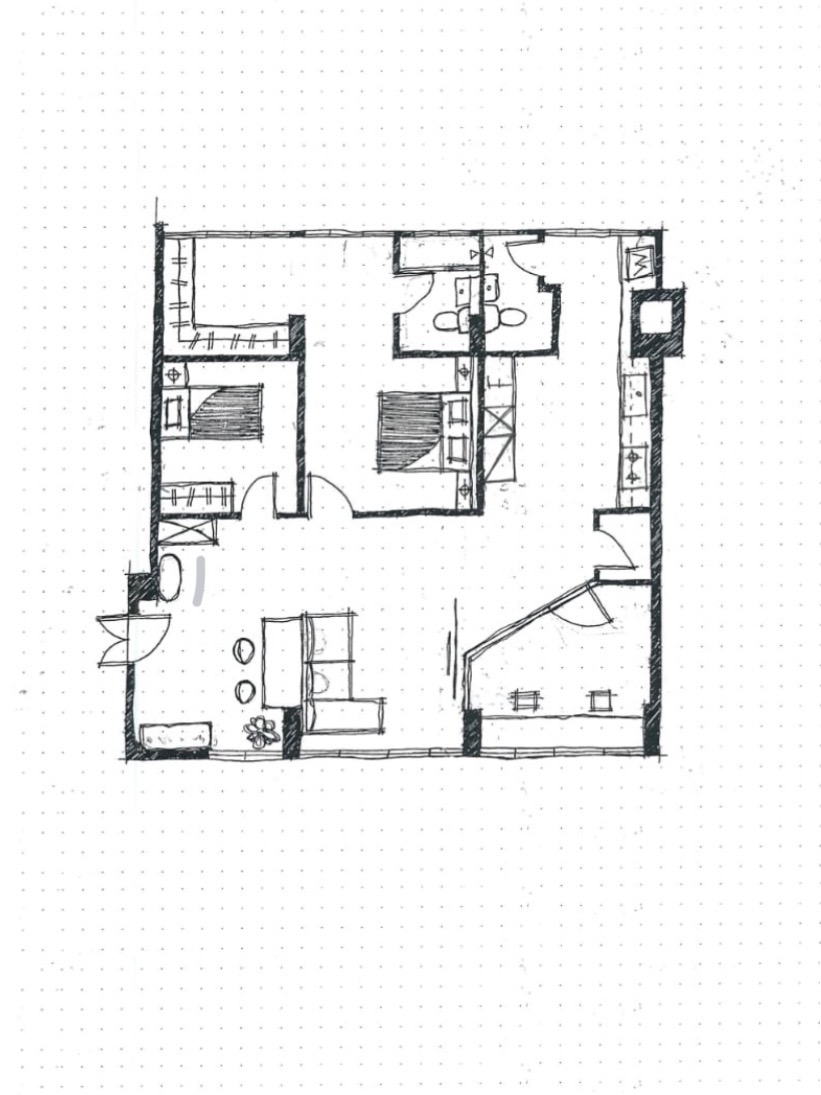 <60k contemporary style reno of a 30 year old resale HDB