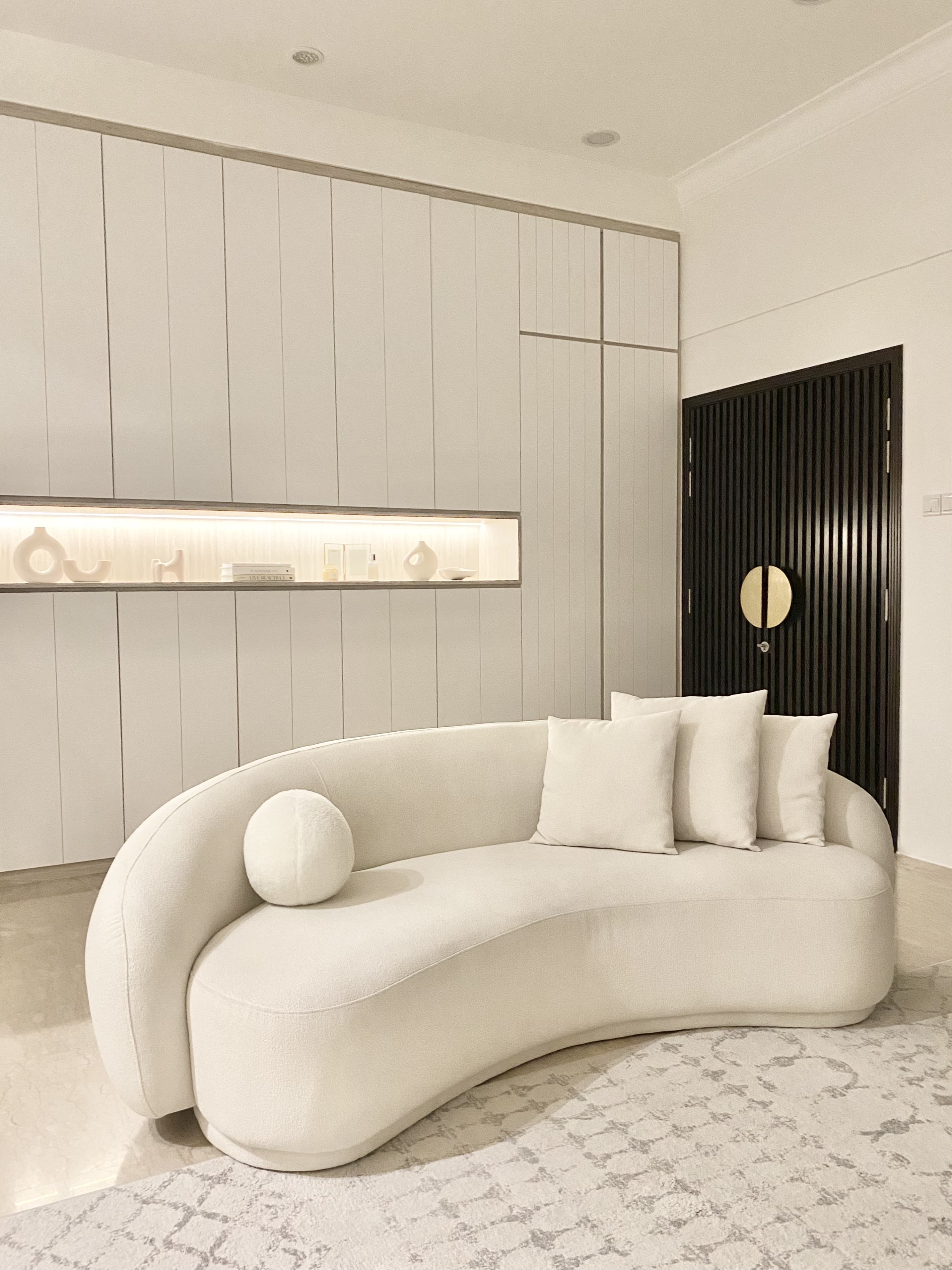 A Black & White Scandi, Peranakan and Colonial-inspired Inter-terrace