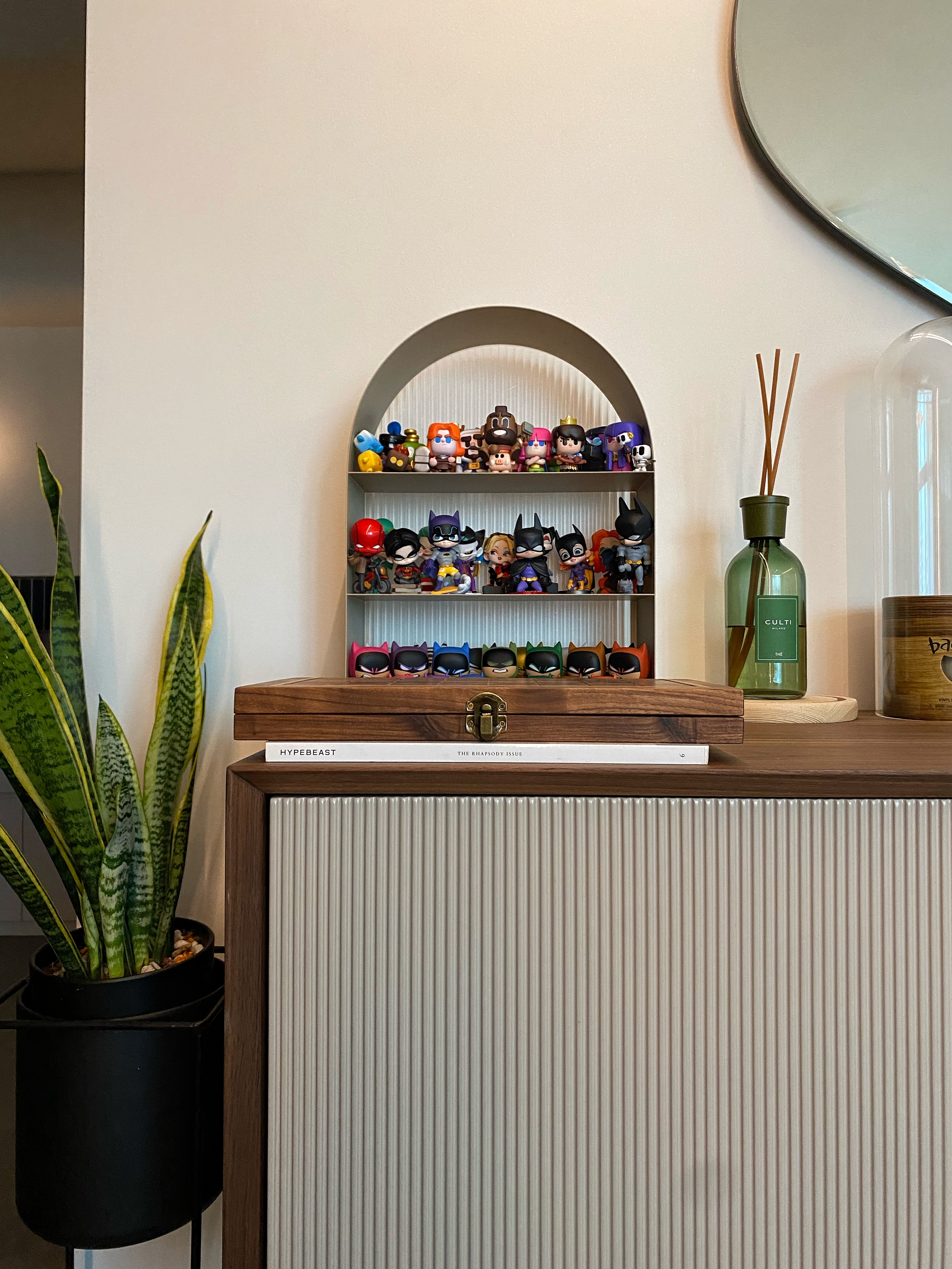 Hobby is what you call the little things that spark joy - Miniature figurines, colorful characters, wall shelf, decorative