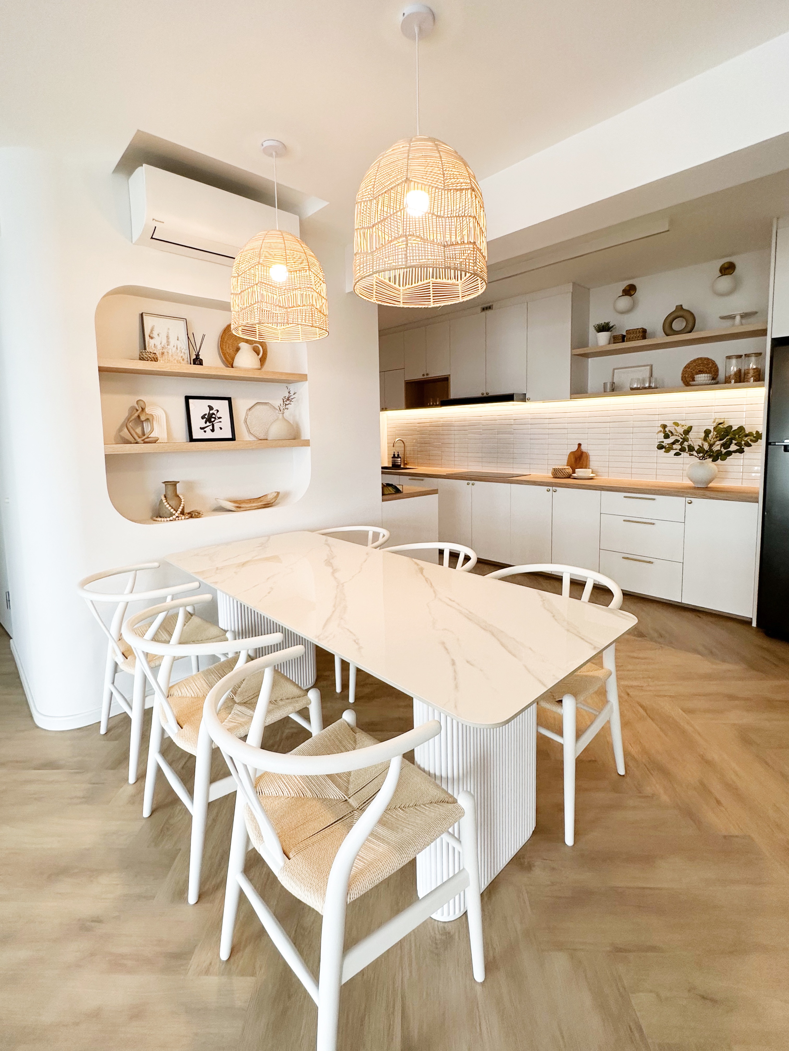 Our Dining Space: Where Coastal Living Meets Boho Chic