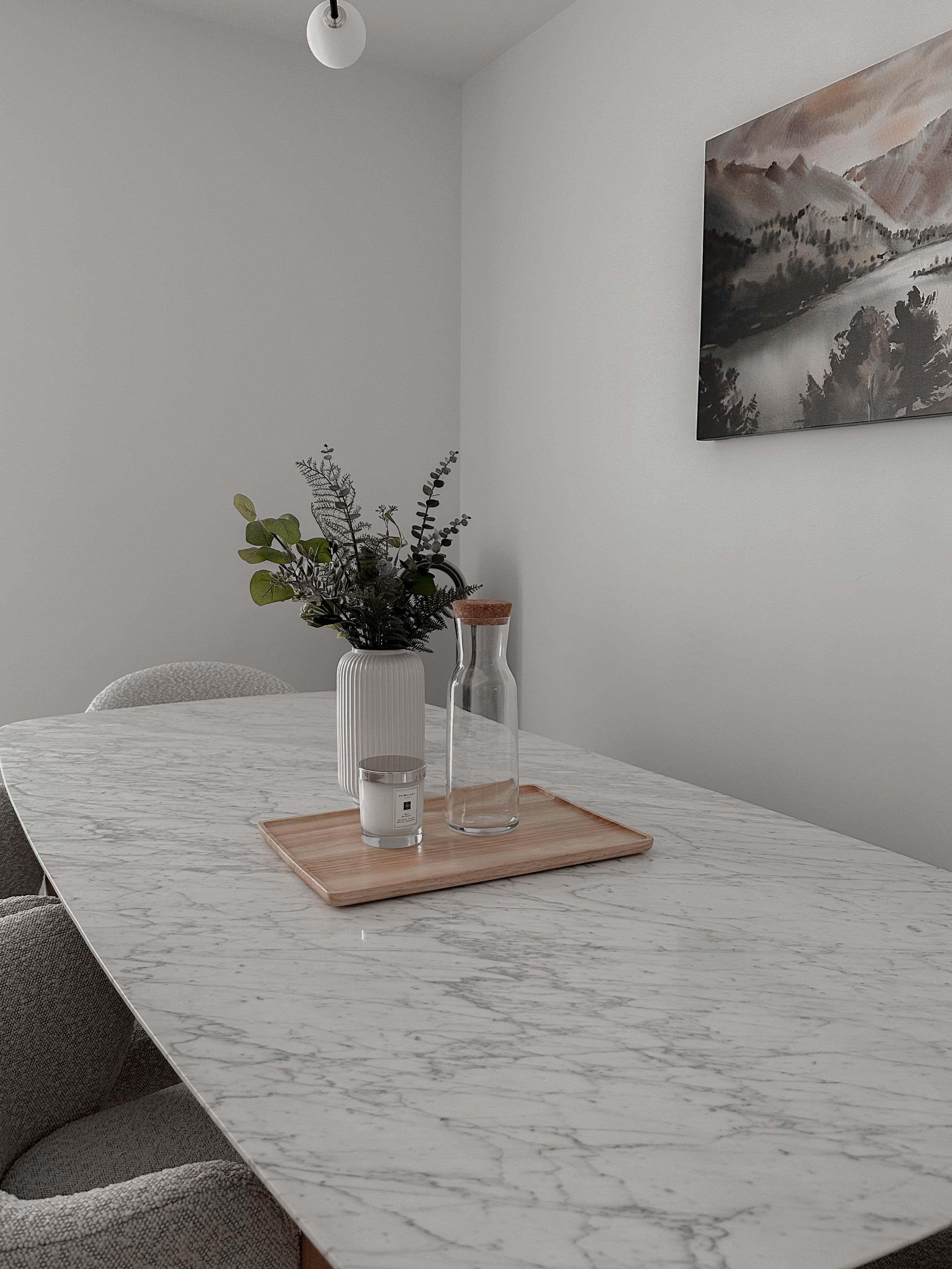 Keeping Things Simple But Elegant | Cosy Lux Dining ✨ - modern dining room, minimalist decor, elegant table setting, white