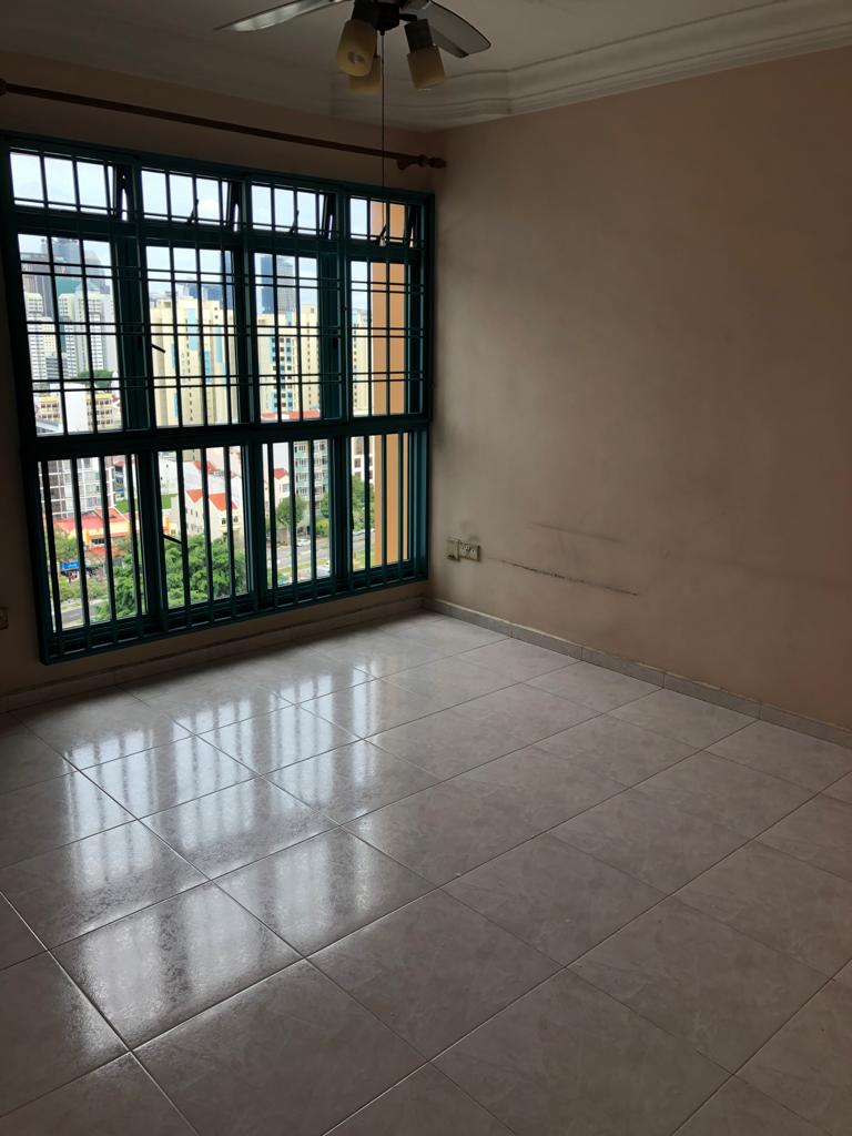 Diyhacks Window/Window Grille transformation through painting 🤎  - Large, glossy tiled floor, spacious room, beige walls