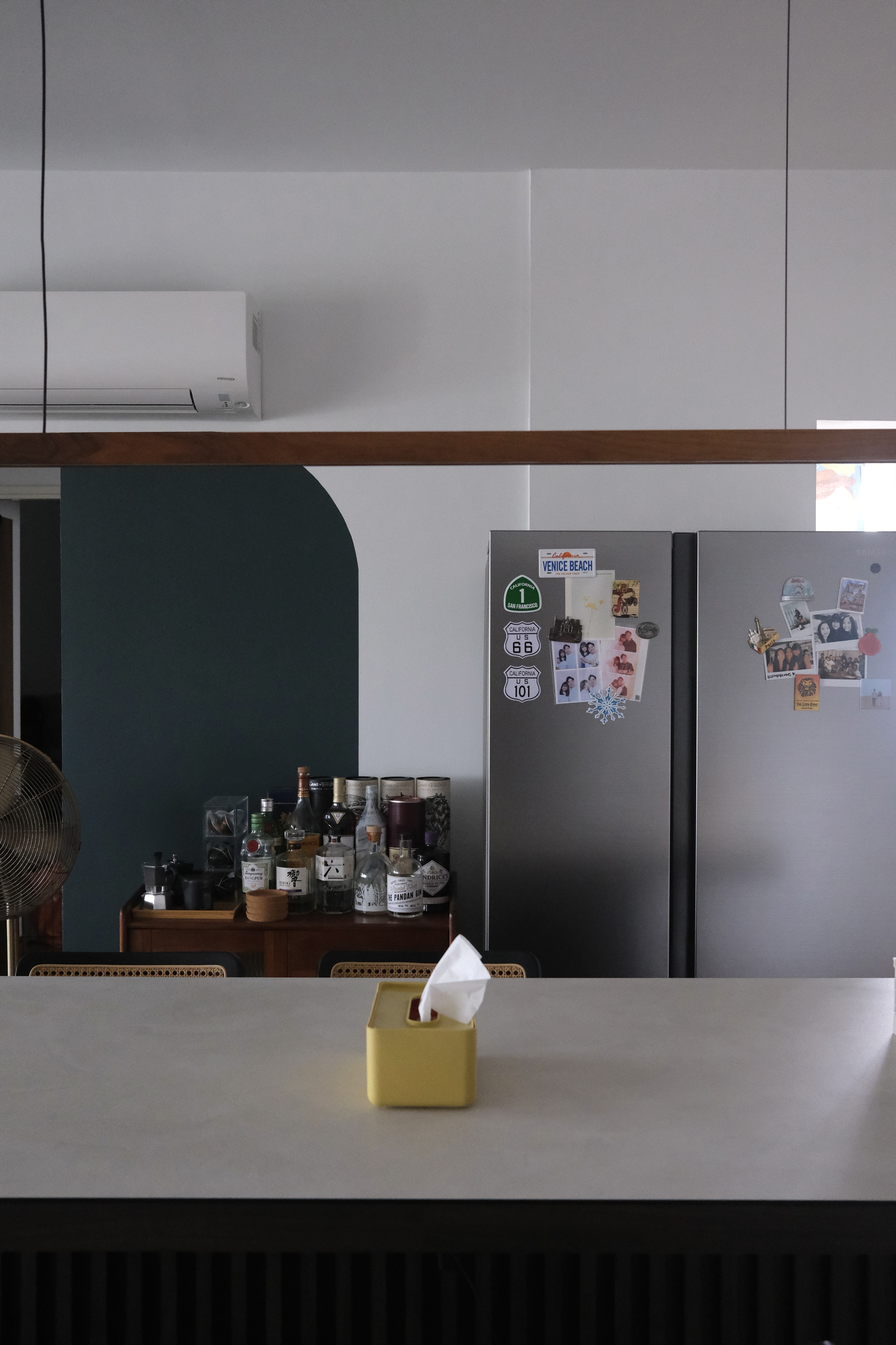Keeping Our Open Kitchen Well Organised | Where we hide the unsightly - Venice Beach, California, USA, Refrigerator