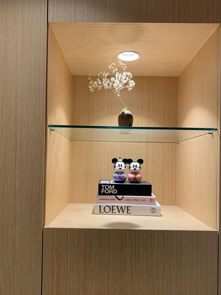 Japanese Inspired Interior | Re-create Japanese room in our HDB - Wooden shelving unit, minimalist design, light wooden