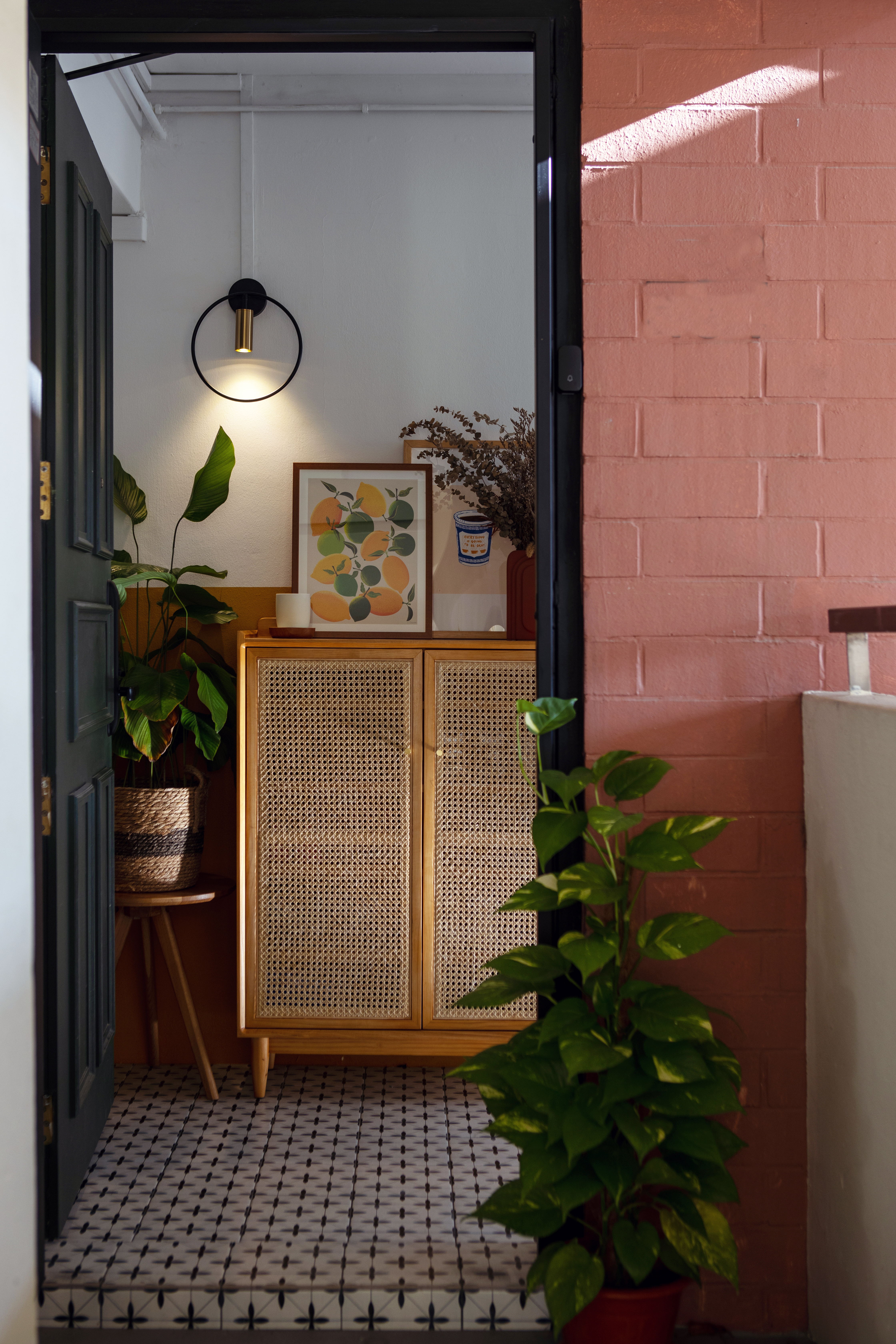 Bringing the outdoors in: Transforming our balcony into a green space  - vibrant interior, cozy atmosphere, modern decor