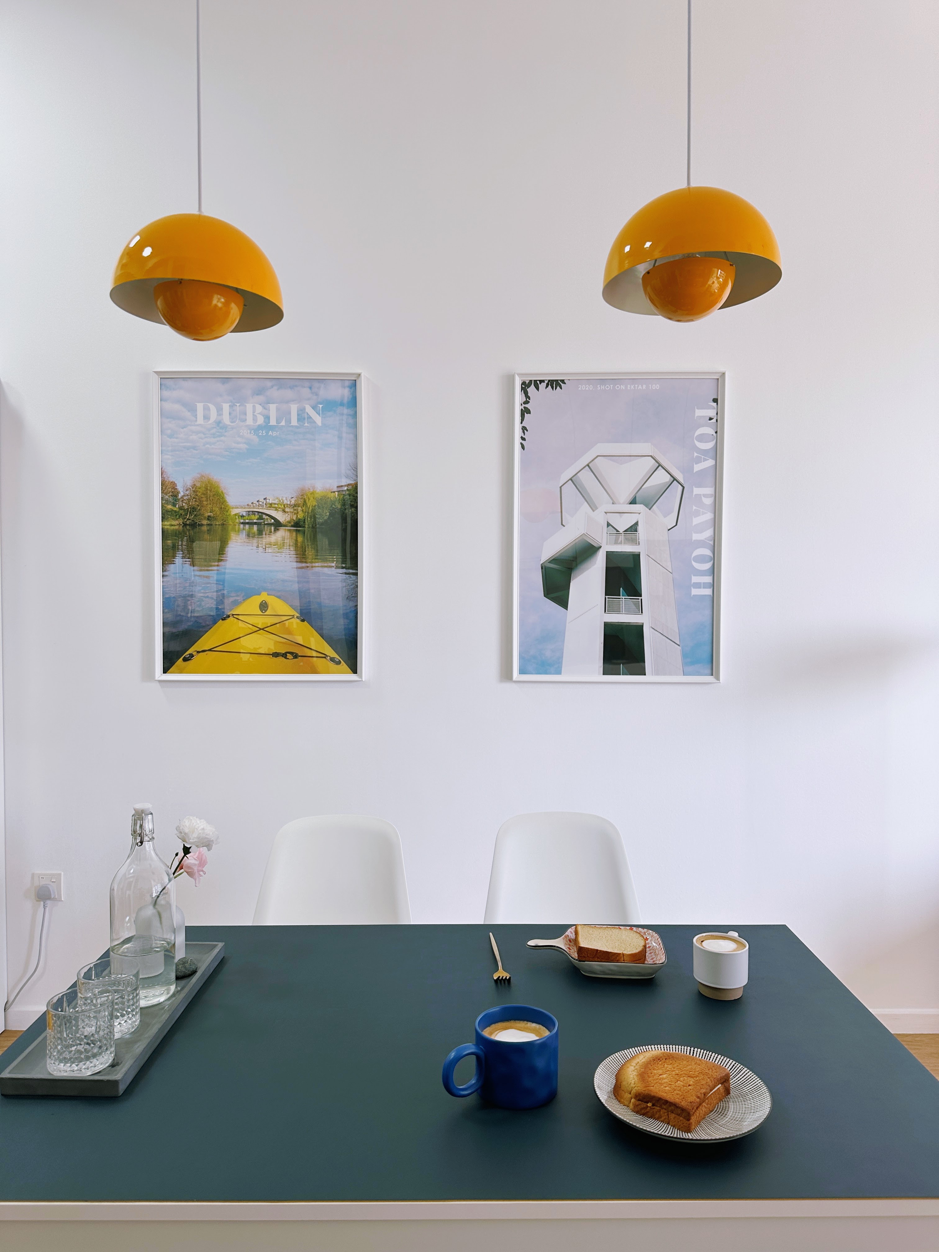 Our-Dining-Space-In-The-Day,-Mini-Pool-Parlour-At-Night!