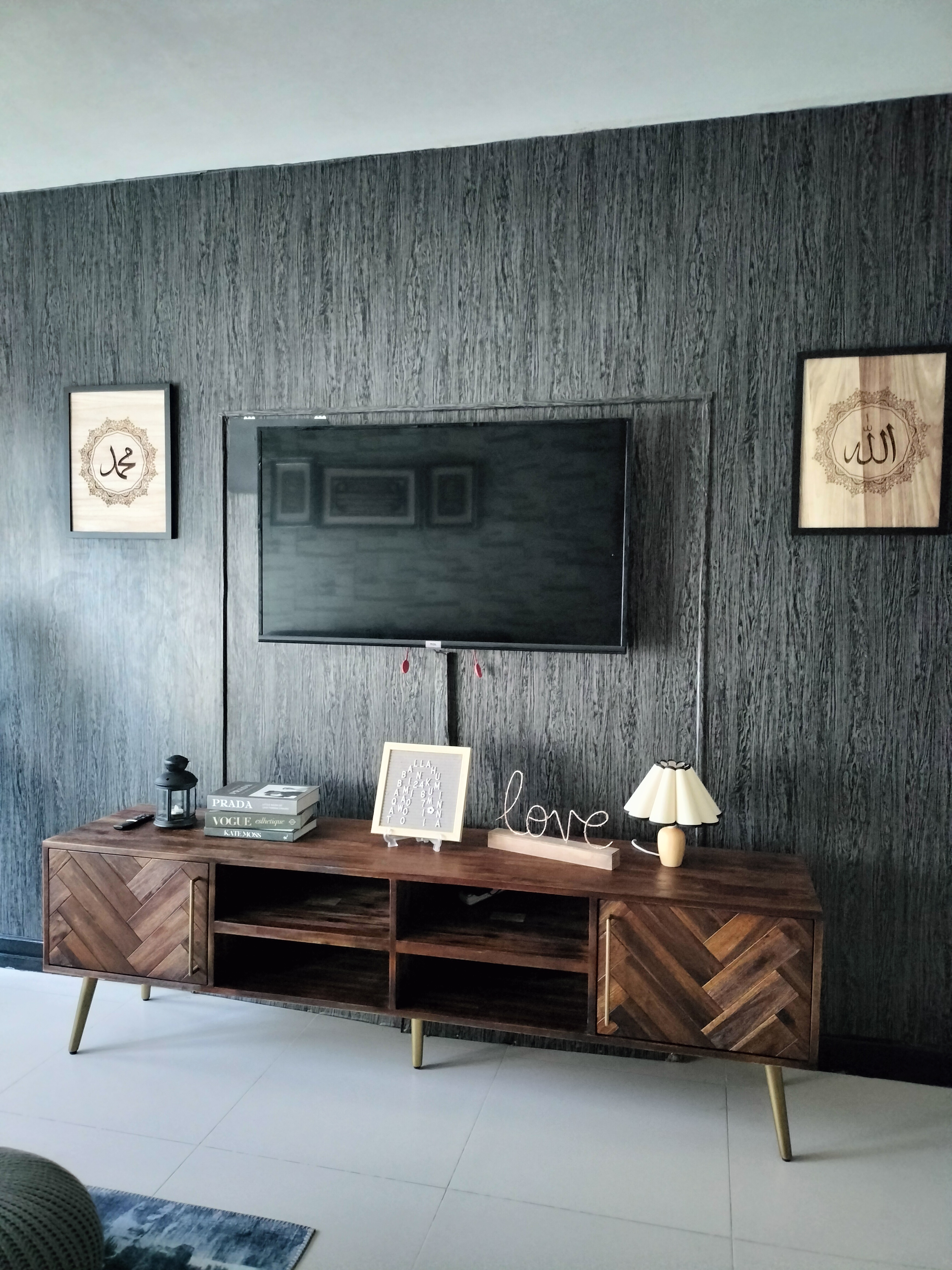 The focal point in the living room