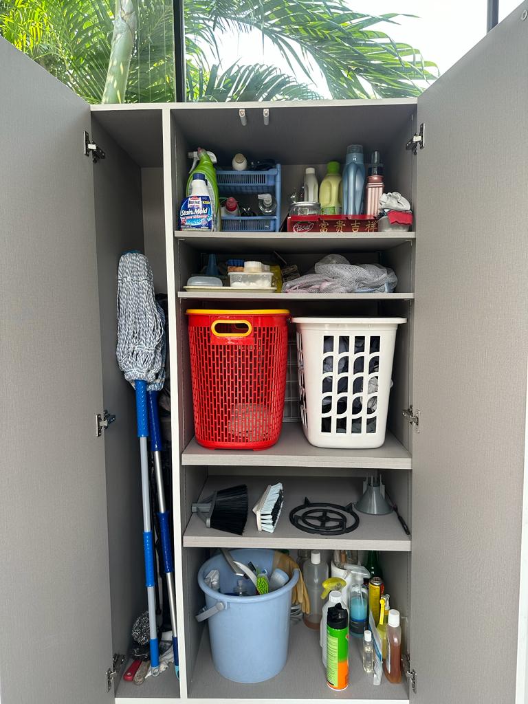 A perfect workflow service yard with no clutter