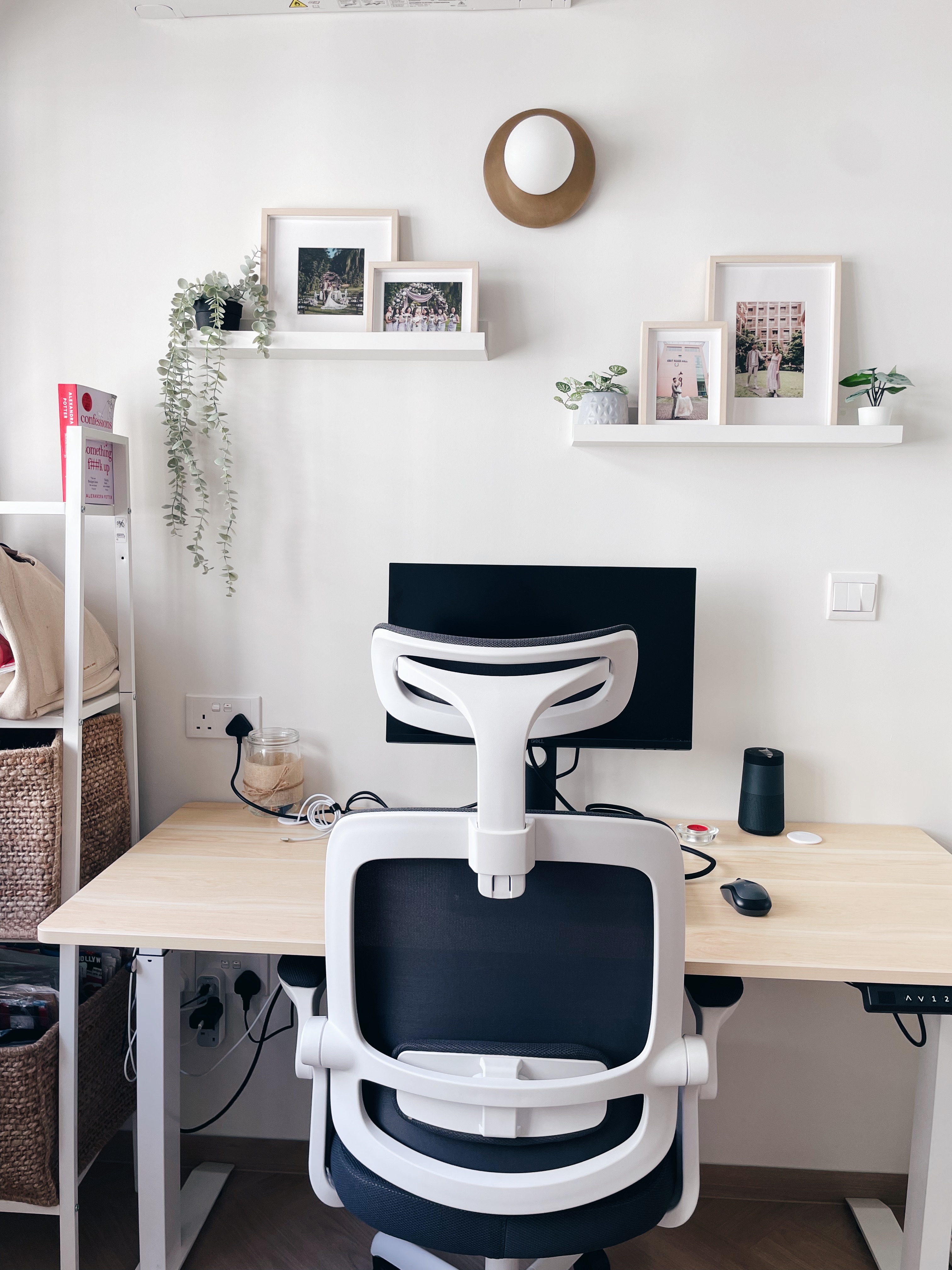 BRIGHT AND CHEERY HIS & HERS STUDY ROOM