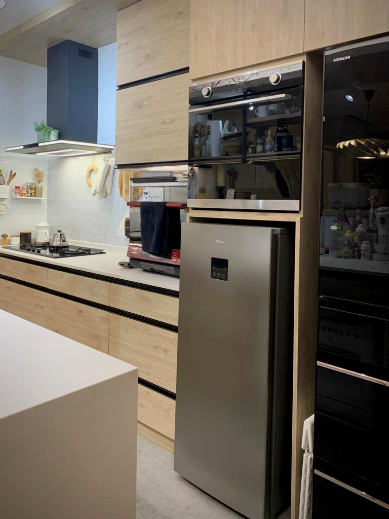 Woody Element Meets Function  | Inside Our Japanese Inspired Kitchen - Modern kitchen with sleek stainless steel appliances