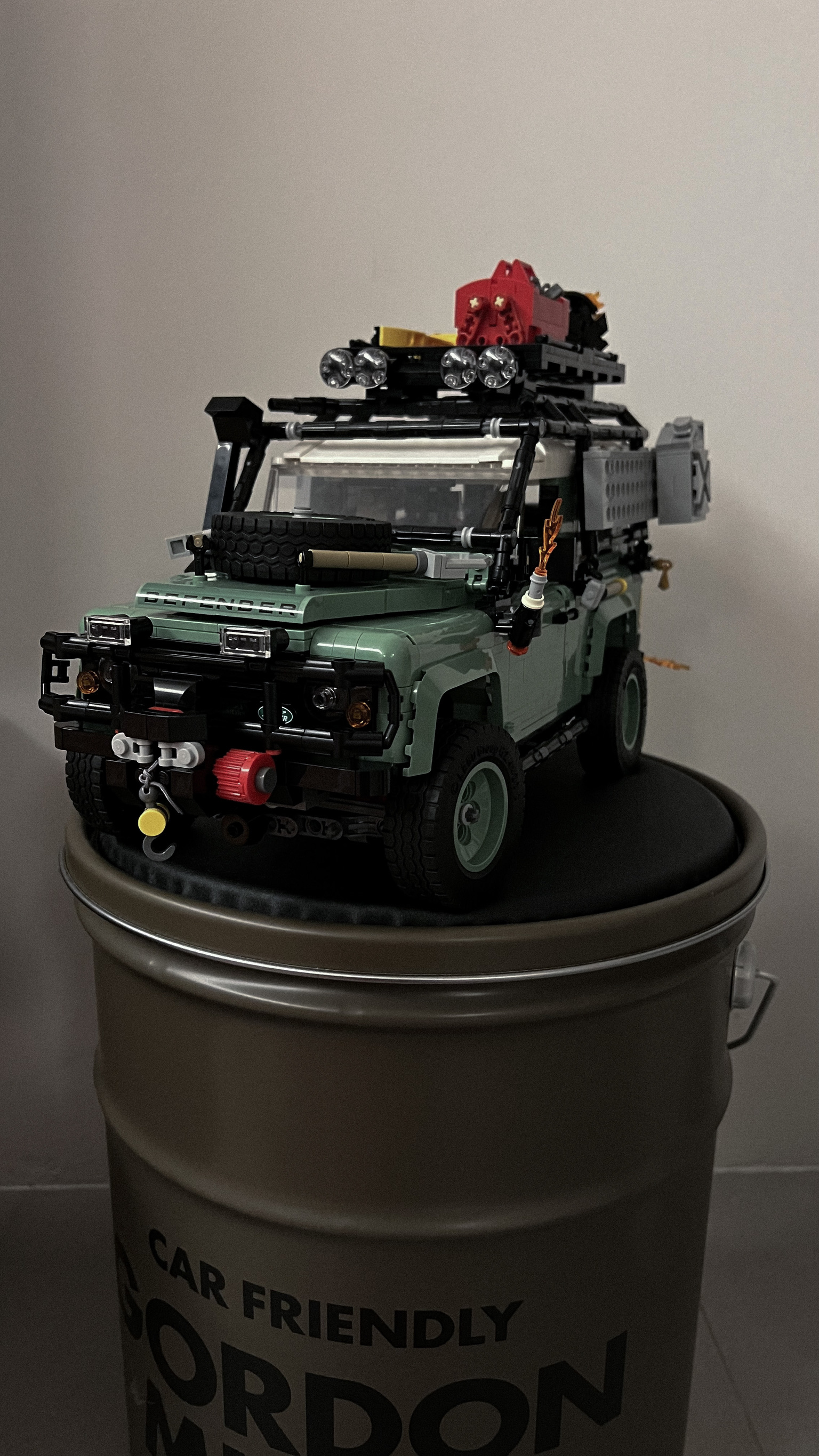 From Living Room to Entertainment Central: The Ultimate Transformation - LEGO toy vehicle, green and black color scheme