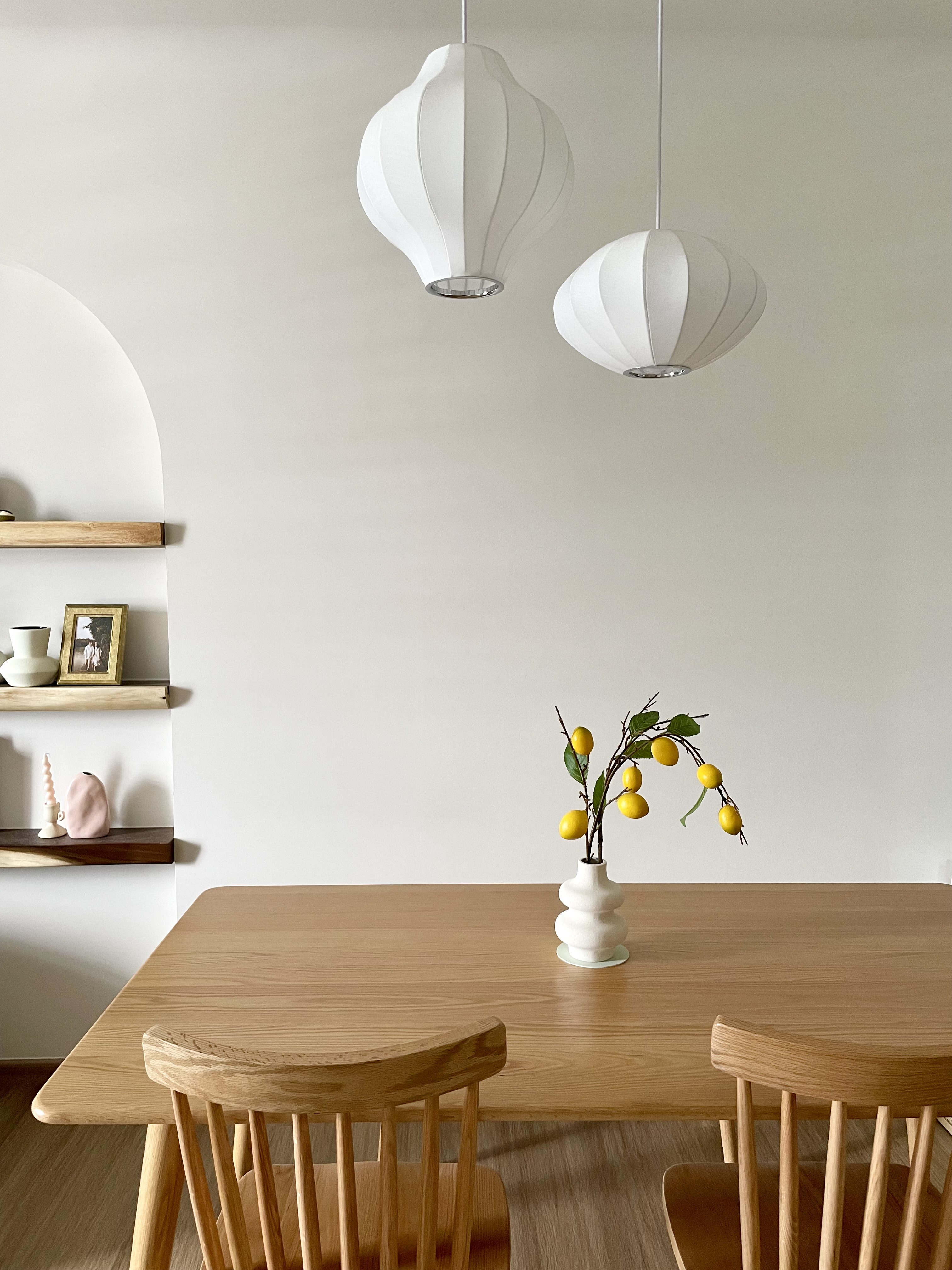 Japandi style dining area