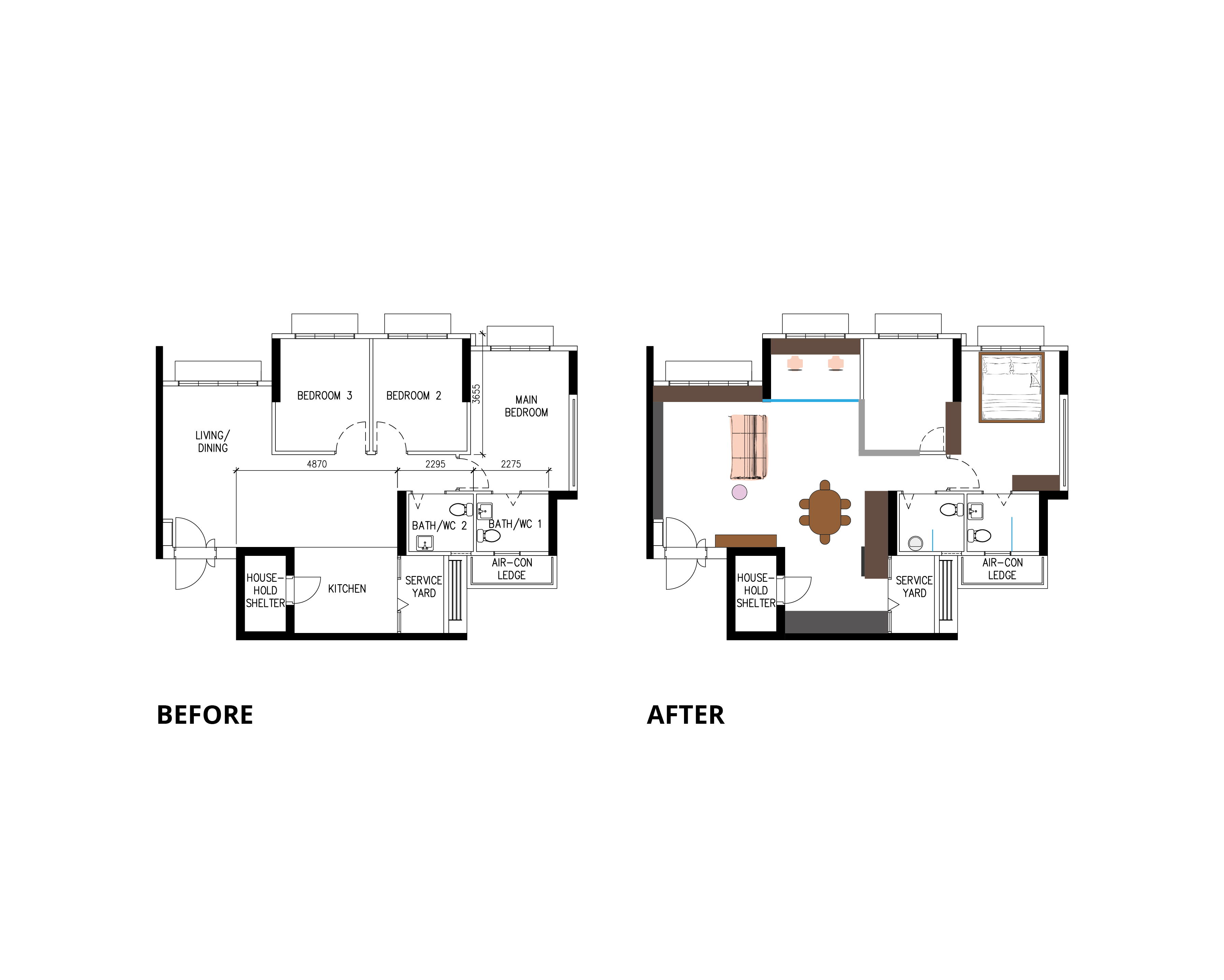 This is where the fun choice starts - Simplified layout design, Room division and organization, Functional and efficient