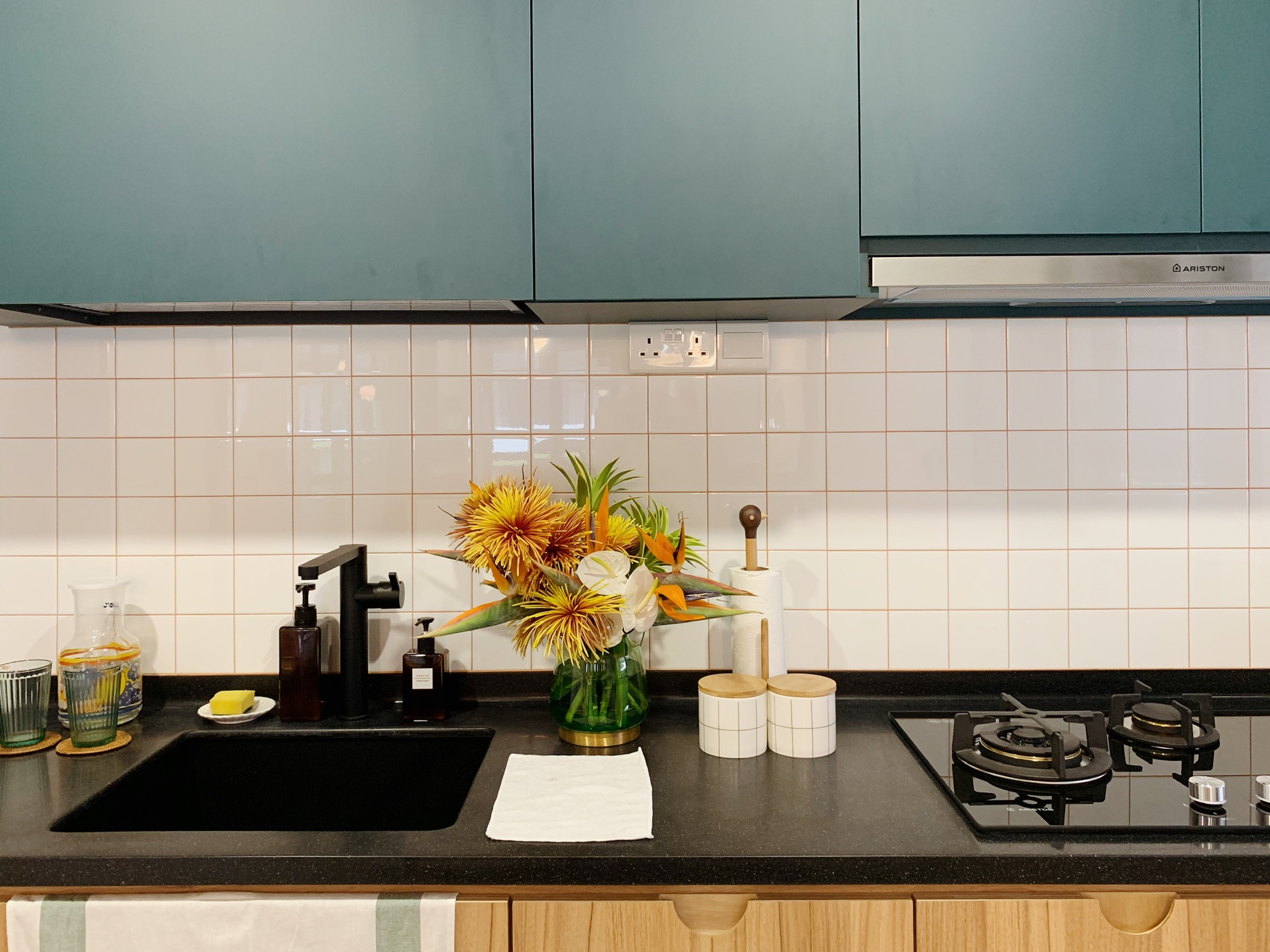 Revitalizing Our Kitchen: Tile Transformation & Custom Handles - modern kitchen, contemporary design, minimalist style, sleek