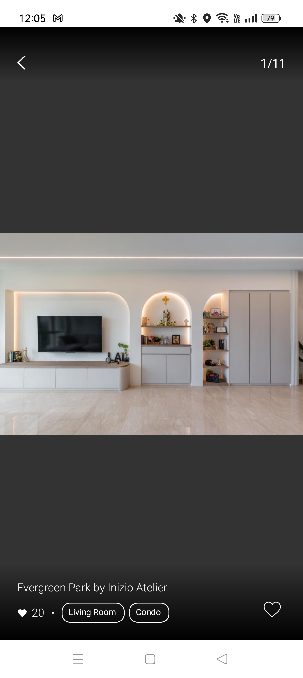 Welcome to the homeofthelaions!  - Modern living room, minimalist decor, sleek TV stand, arched alcoves, soft lighting