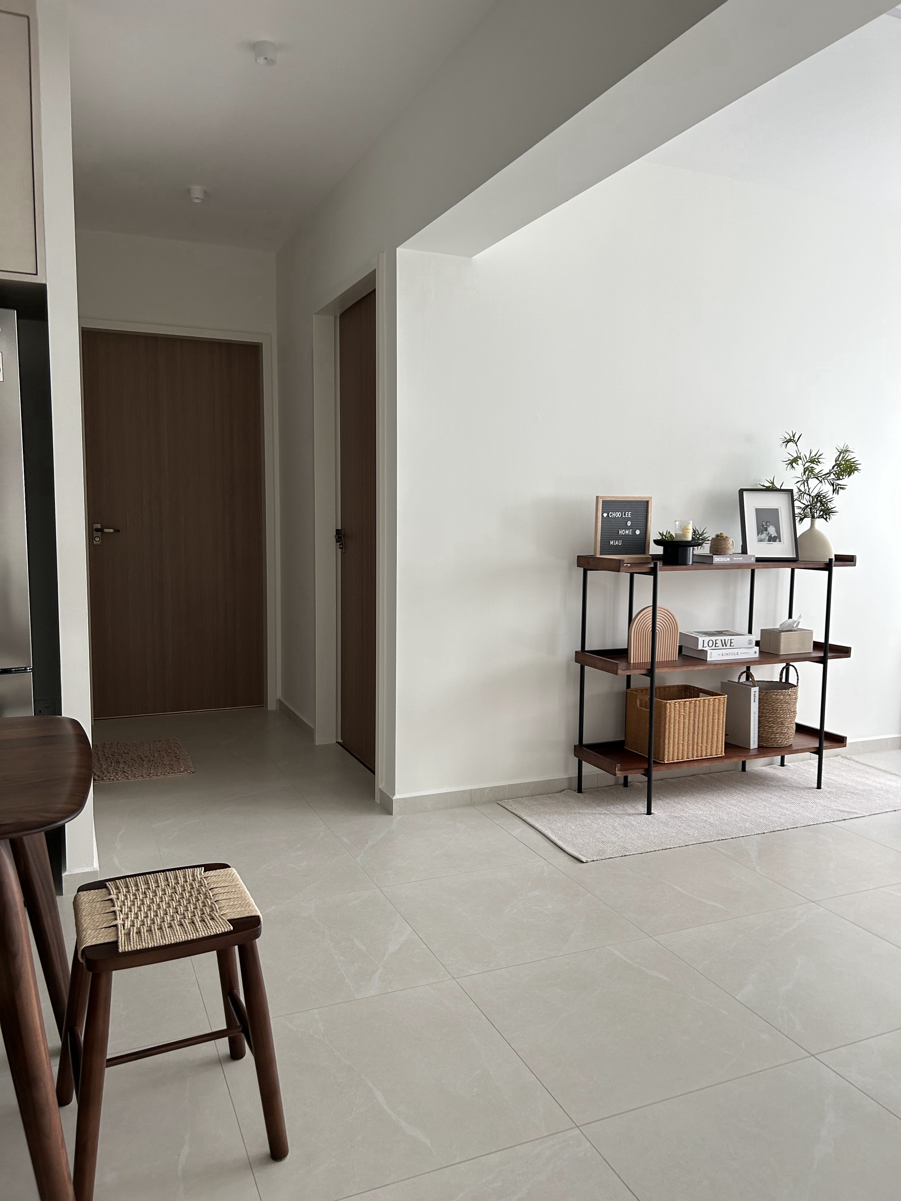 Bringing Bali Vibes to Our Sanctuary 🌴✨ - modern minimalist kitchen, sleek furniture, wooden dining table, light-colored