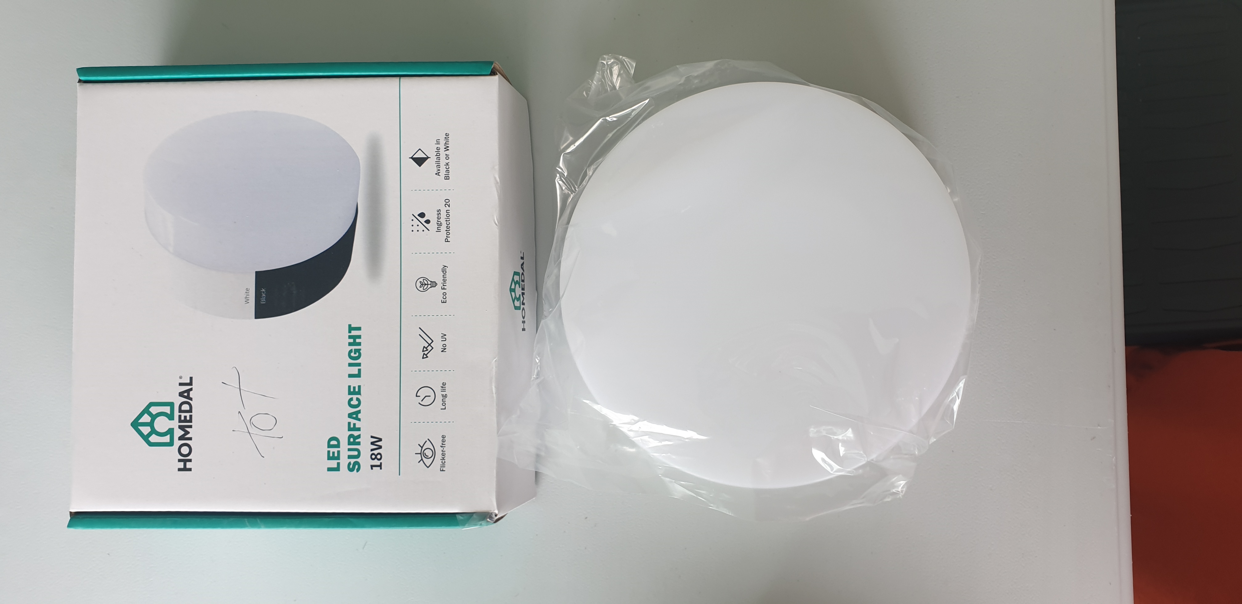 They say - Home is where your story begins! - LED surface light, 18W, black or white, available, protection, eco-friendly