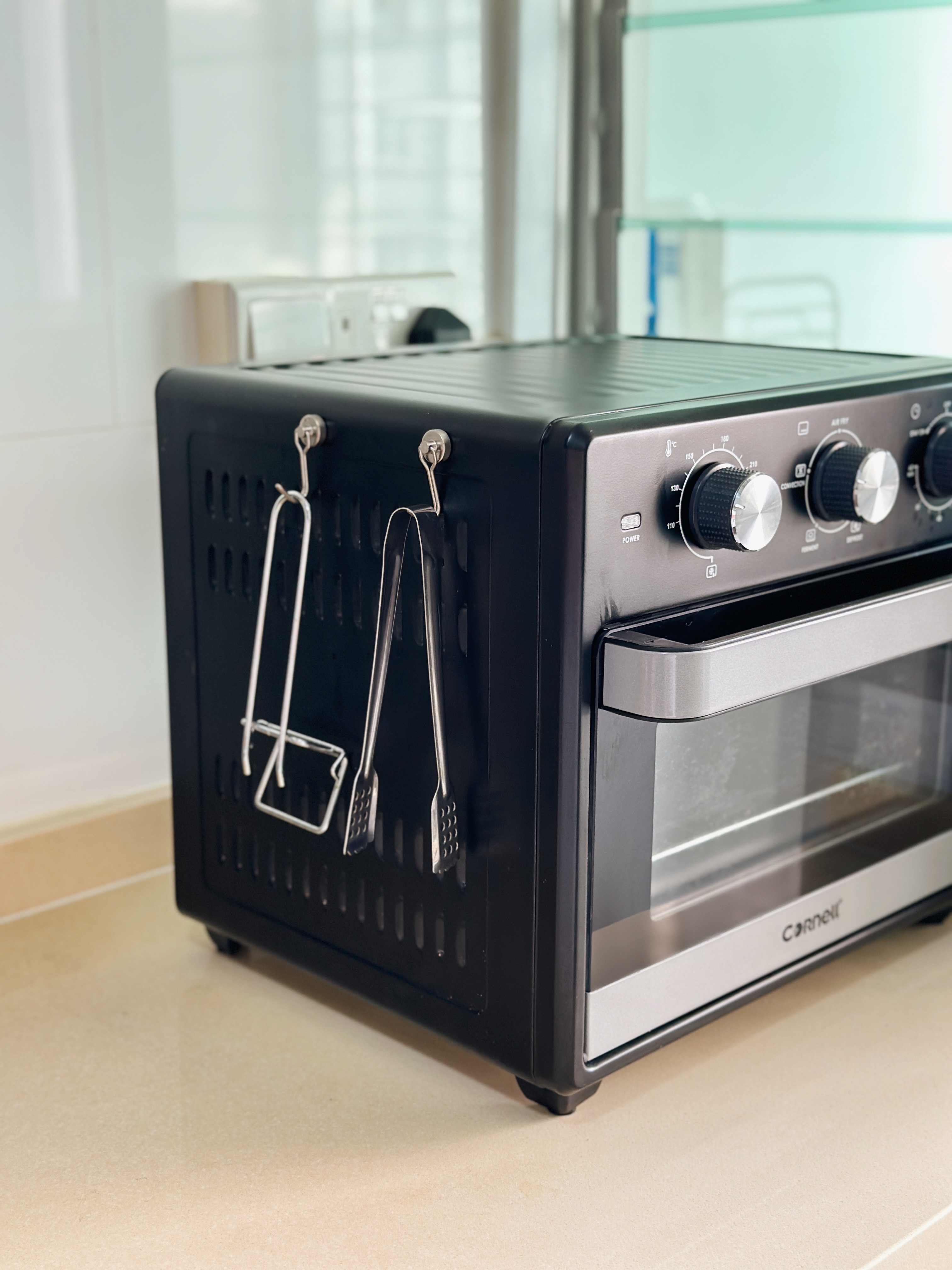 Our Most Used Home Appliance: Air Fryer Oven For Less than $200! - black toaster, modern kitchen appliance, stainless steel