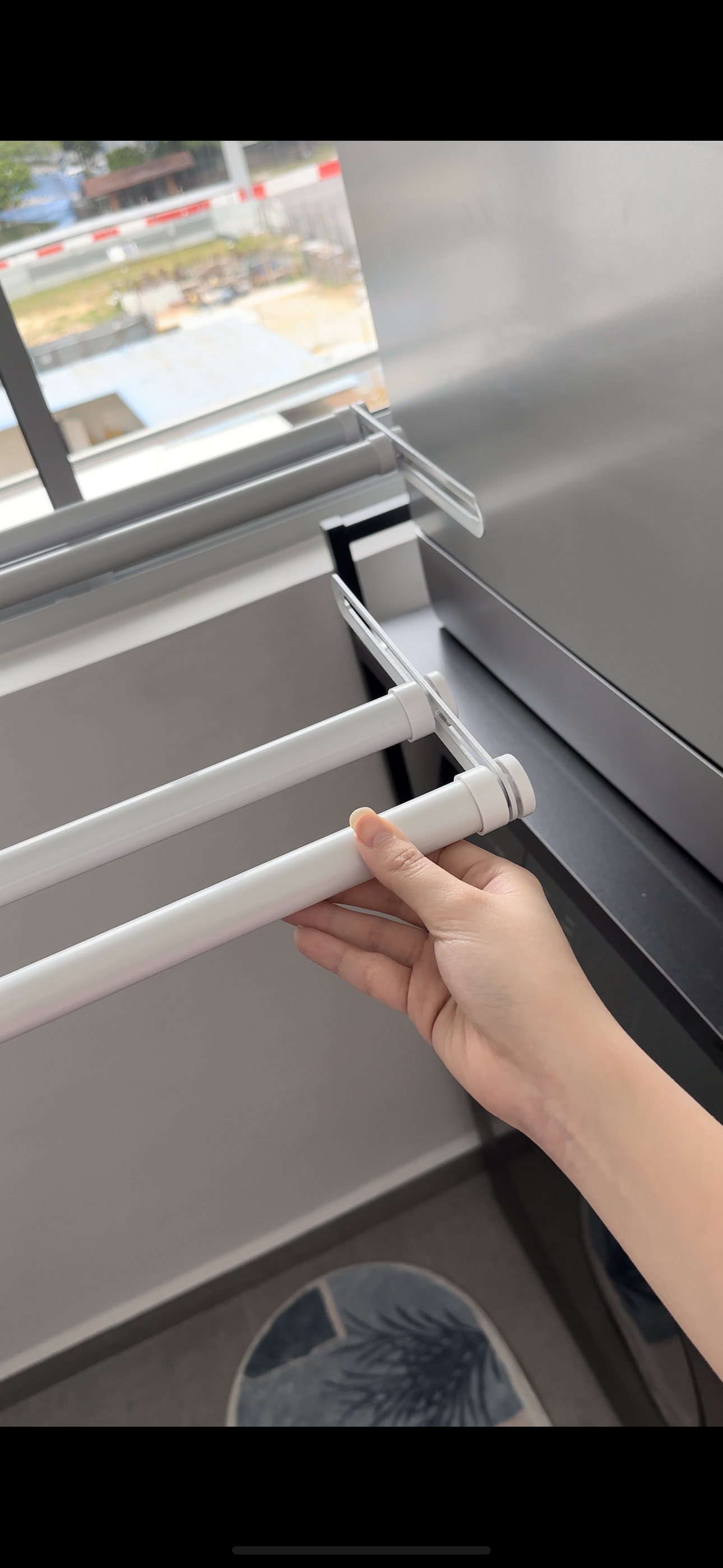 Life is better with...Steigen! A home appliance we can't live without - window sill, white rods, modern storage, flexible