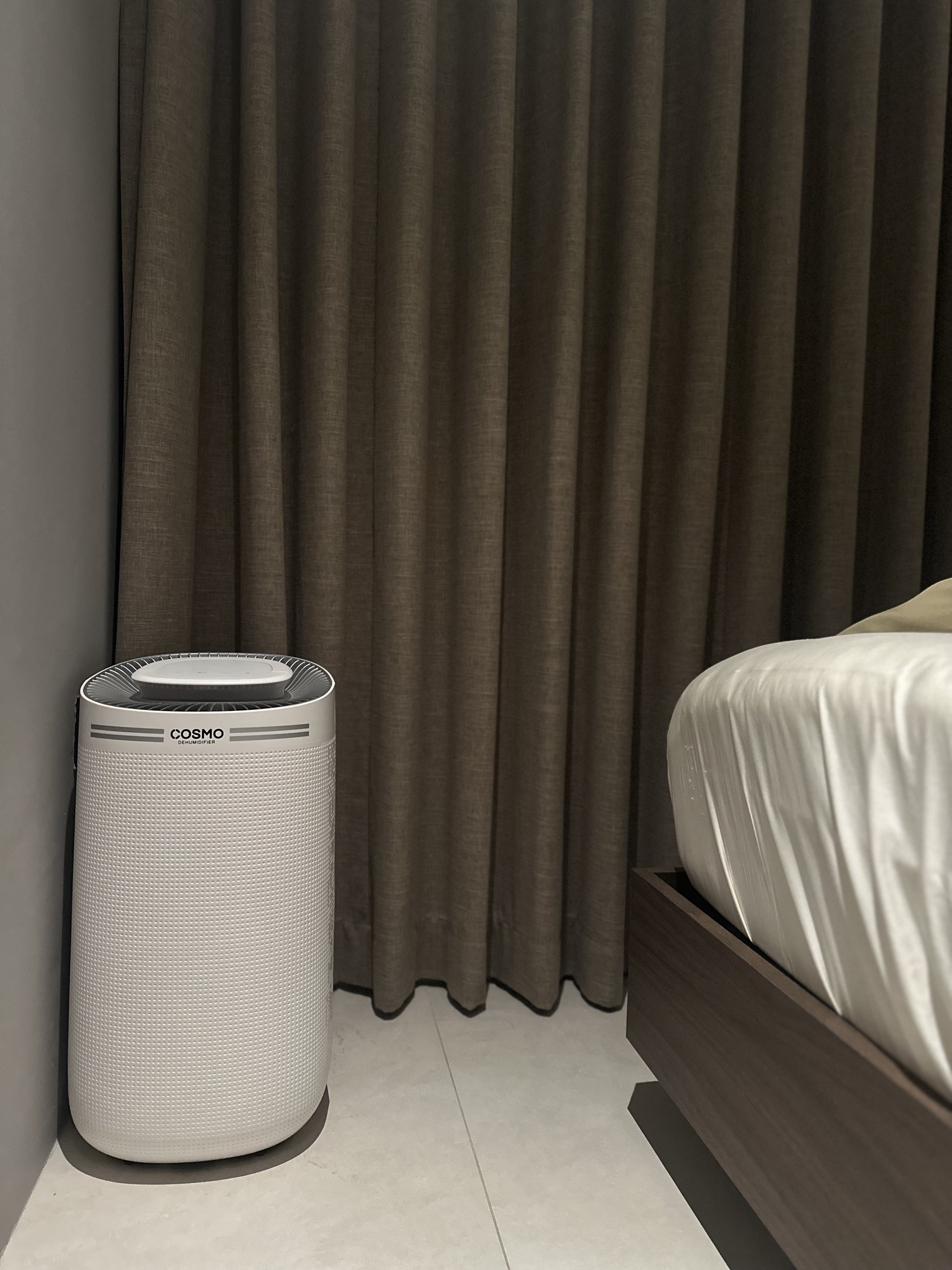 Top 3 home appliances we can’t live without ♥️ - Air conditioner, white cylindrical, COSMO brand, modern design, textured