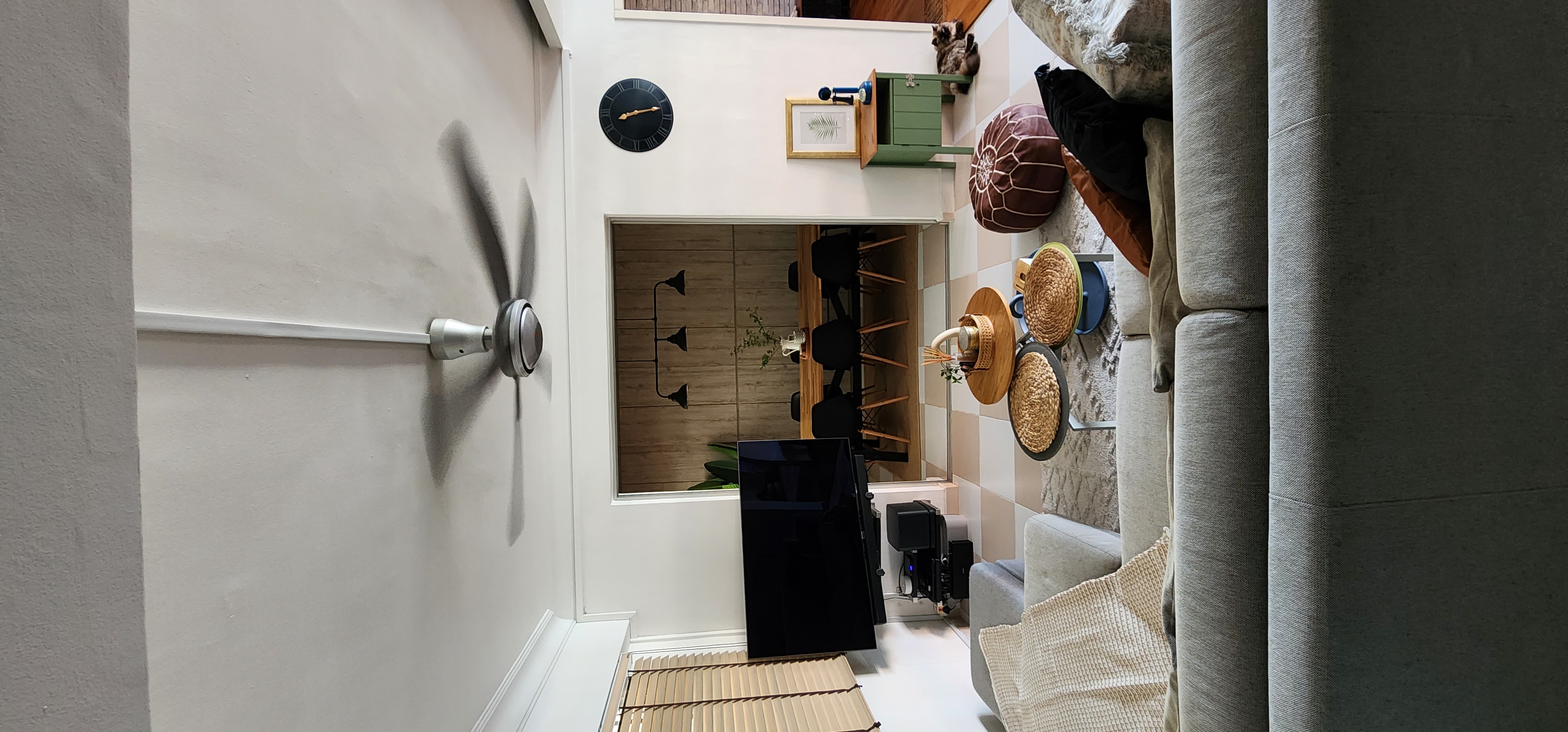 Minimal Cozy Living room - Modern living room with cozy atmosphere, Indoor garden space with plants, Coffee table with