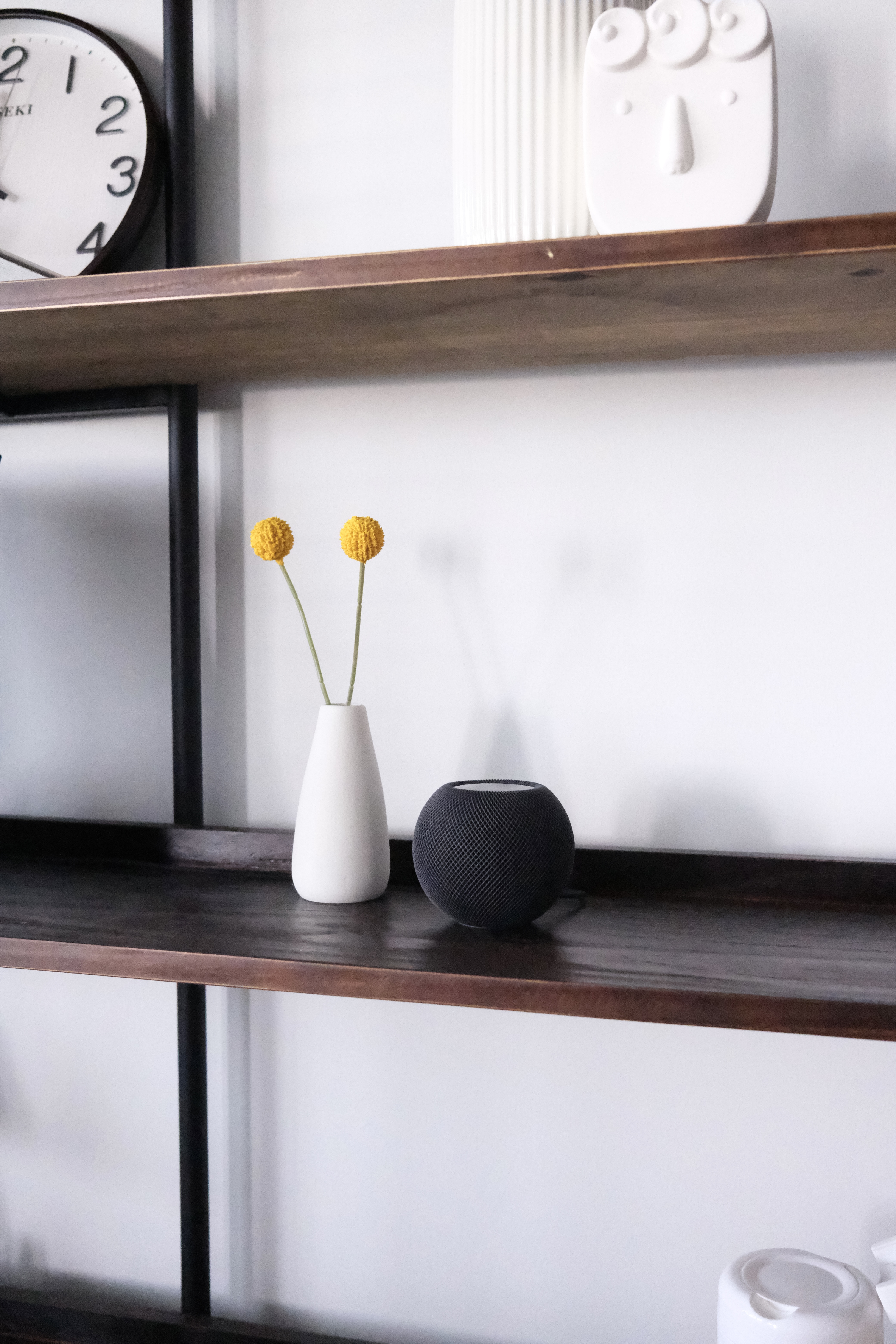 Our Appliances | Added convenience we never knew we needed - modern minimalist decor, white vase with yellow flowers, black