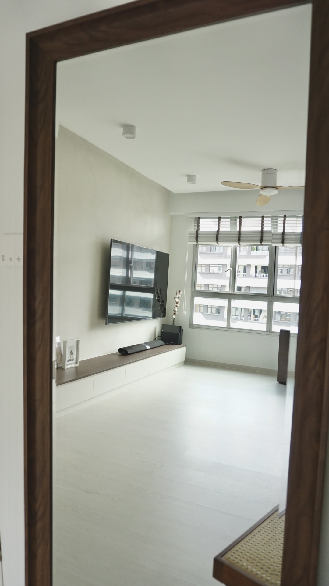 Perfecting our living room for soccer, movies & concert nights