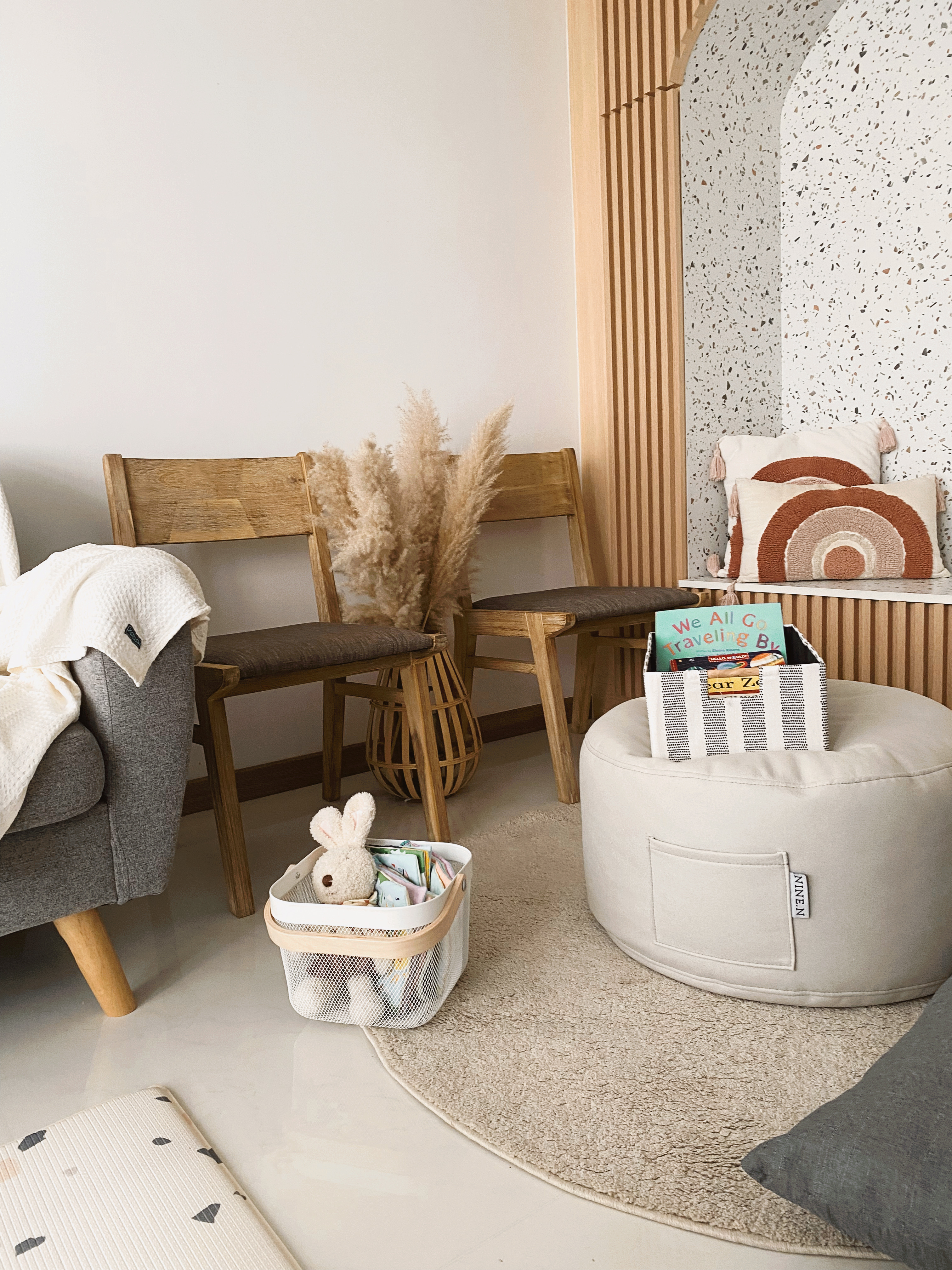 Style + Comfort In This Multi-Functional Living Room