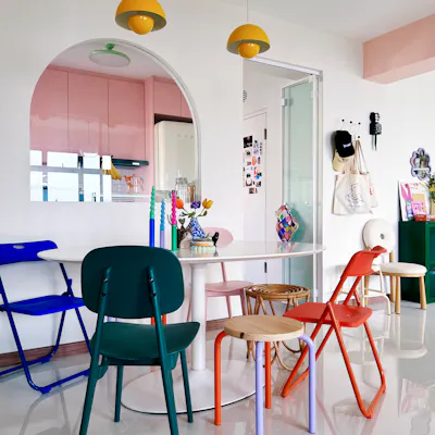 Customer home photo 1: Our quirky, multifunctional dining nook