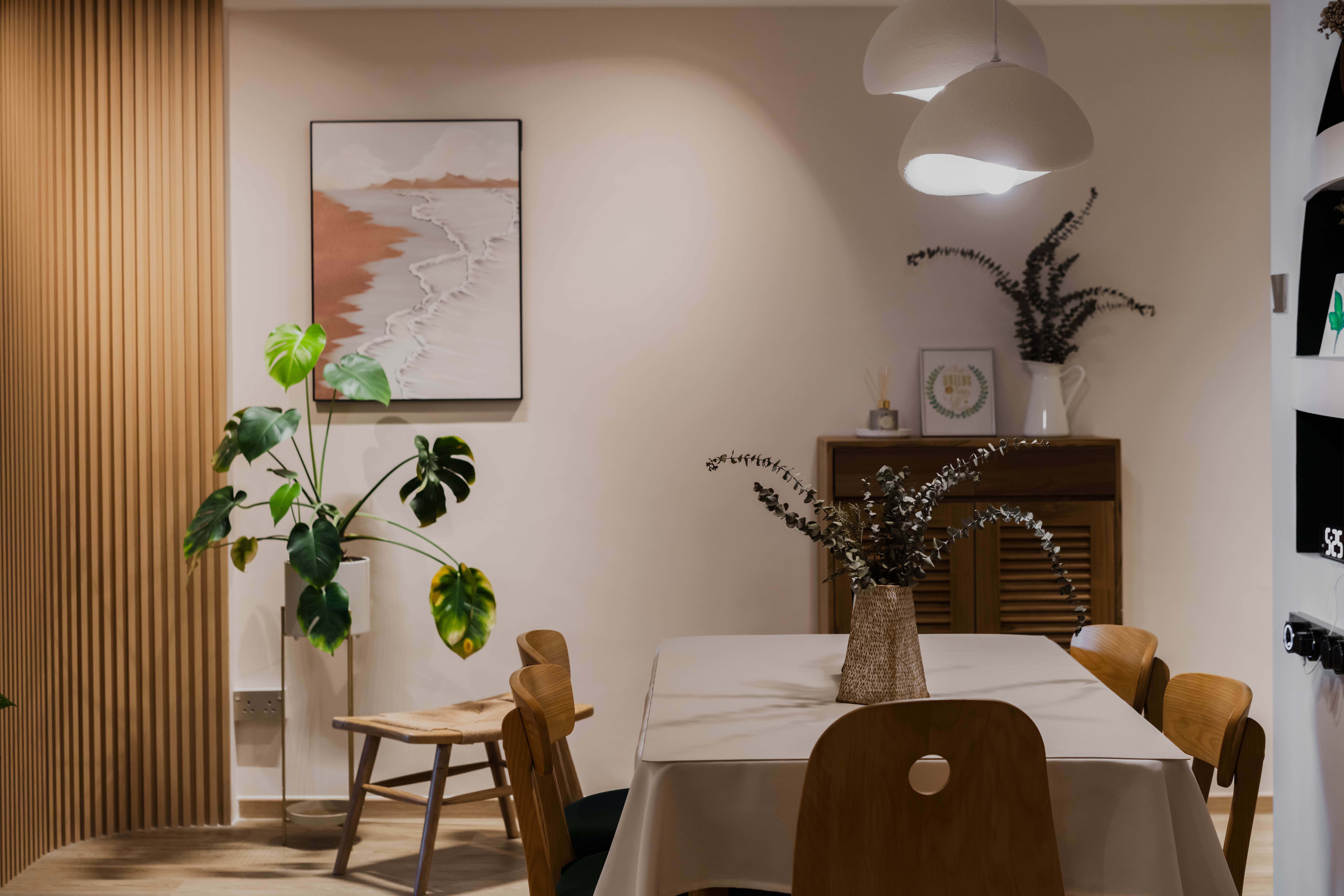 A multi-functional space to host guests and to hangout as a family! - Modern dining room, minimalist design, wooden