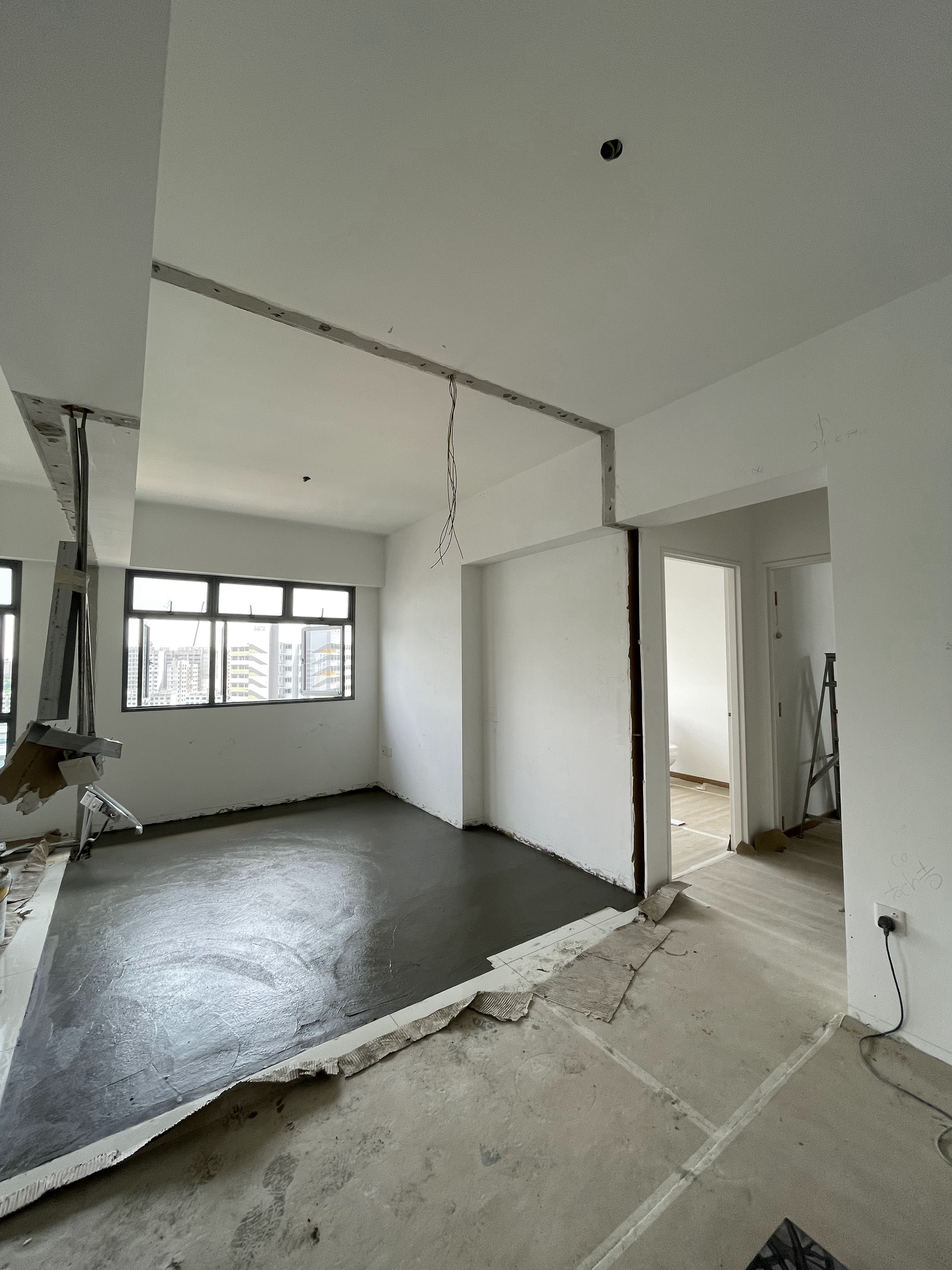 House Hunting Journey | When HDB decides on the layout for you - unfinished room, construction site, bare walls, unfinished